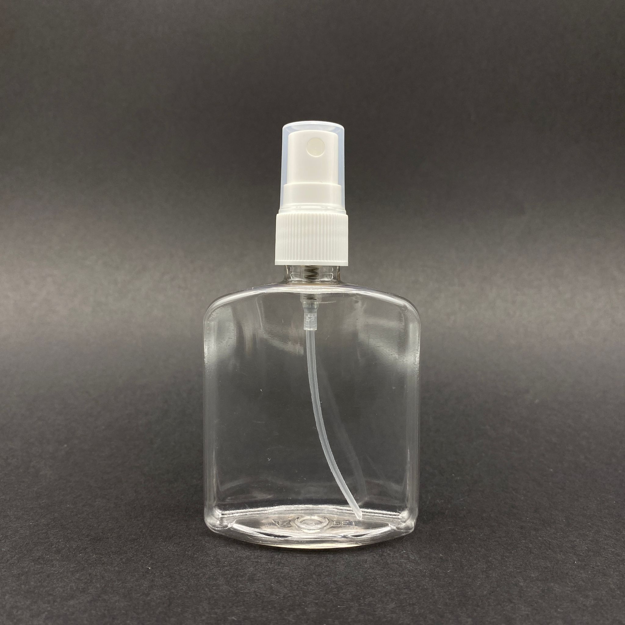 100 Cc Yassı Plastik Şişe - Beyaz Spreyli - 100 Ml Spreyli Pet Şişe