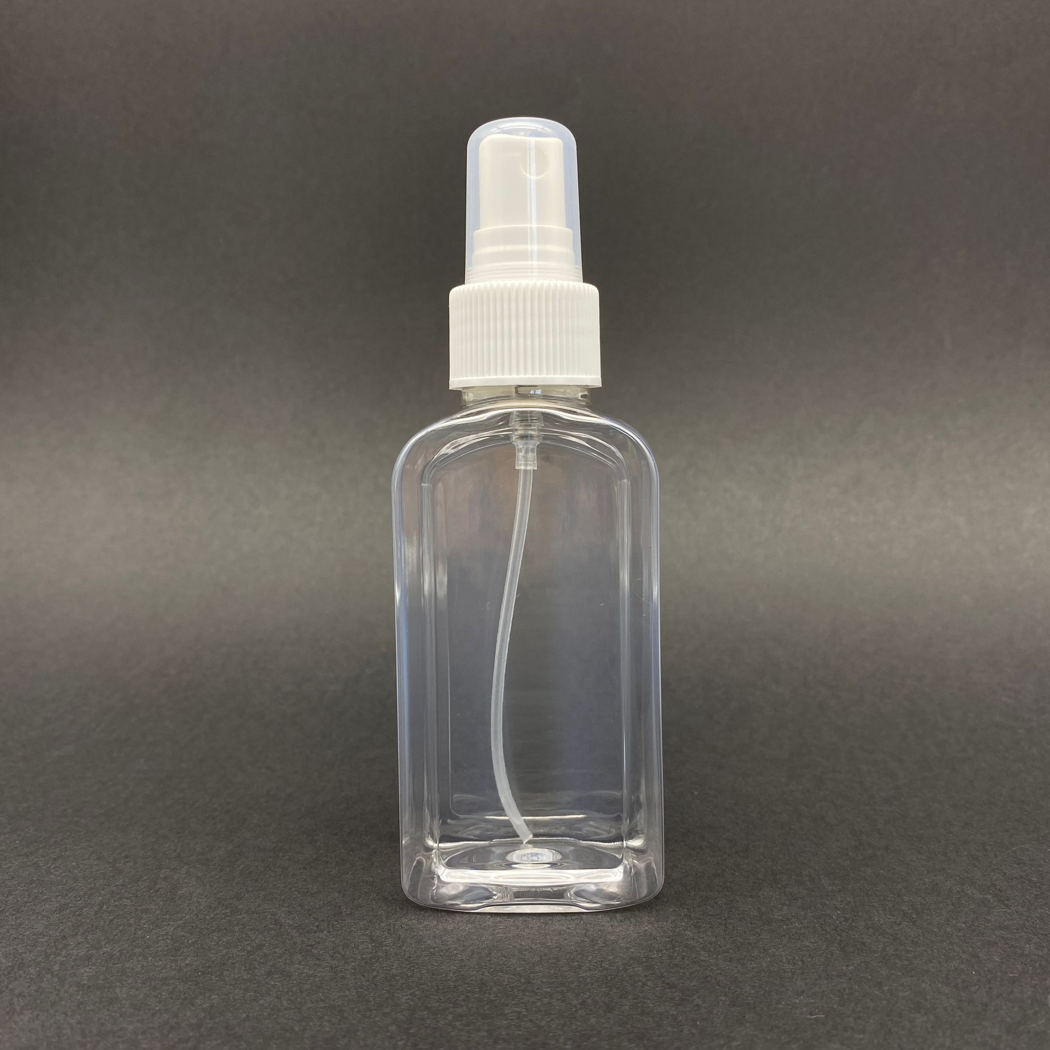 100 Cc Yassı Şişe - Beyaz Spreyli - 100 Ml Yassı Plastik Fısfıslı Şişe