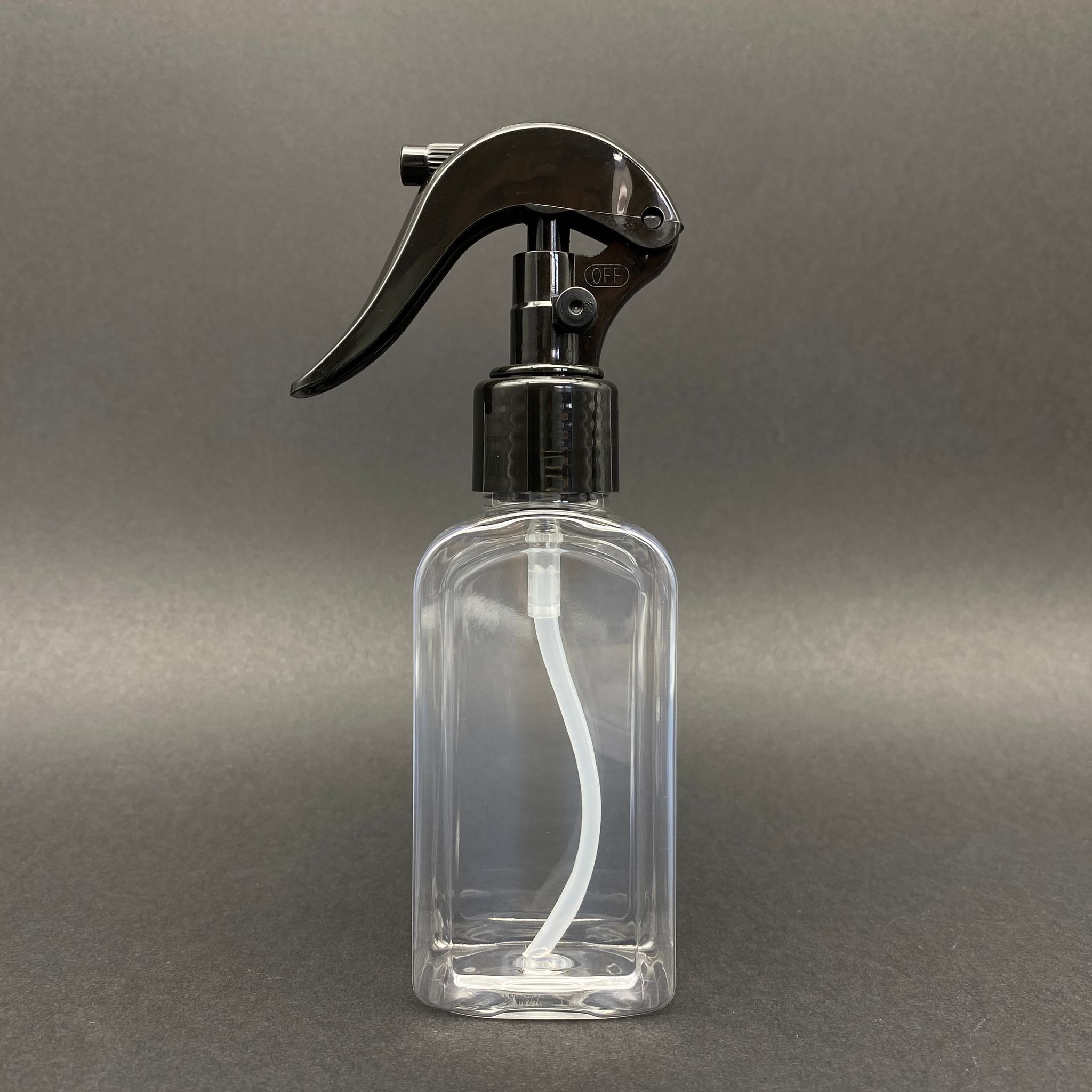 100 Cc Yassı Şişe - Triger Siyah Spreyli - 100 Ml Yassı Plastik Fısfıslı Şişe (Duman Şeklinde Püskürtür)