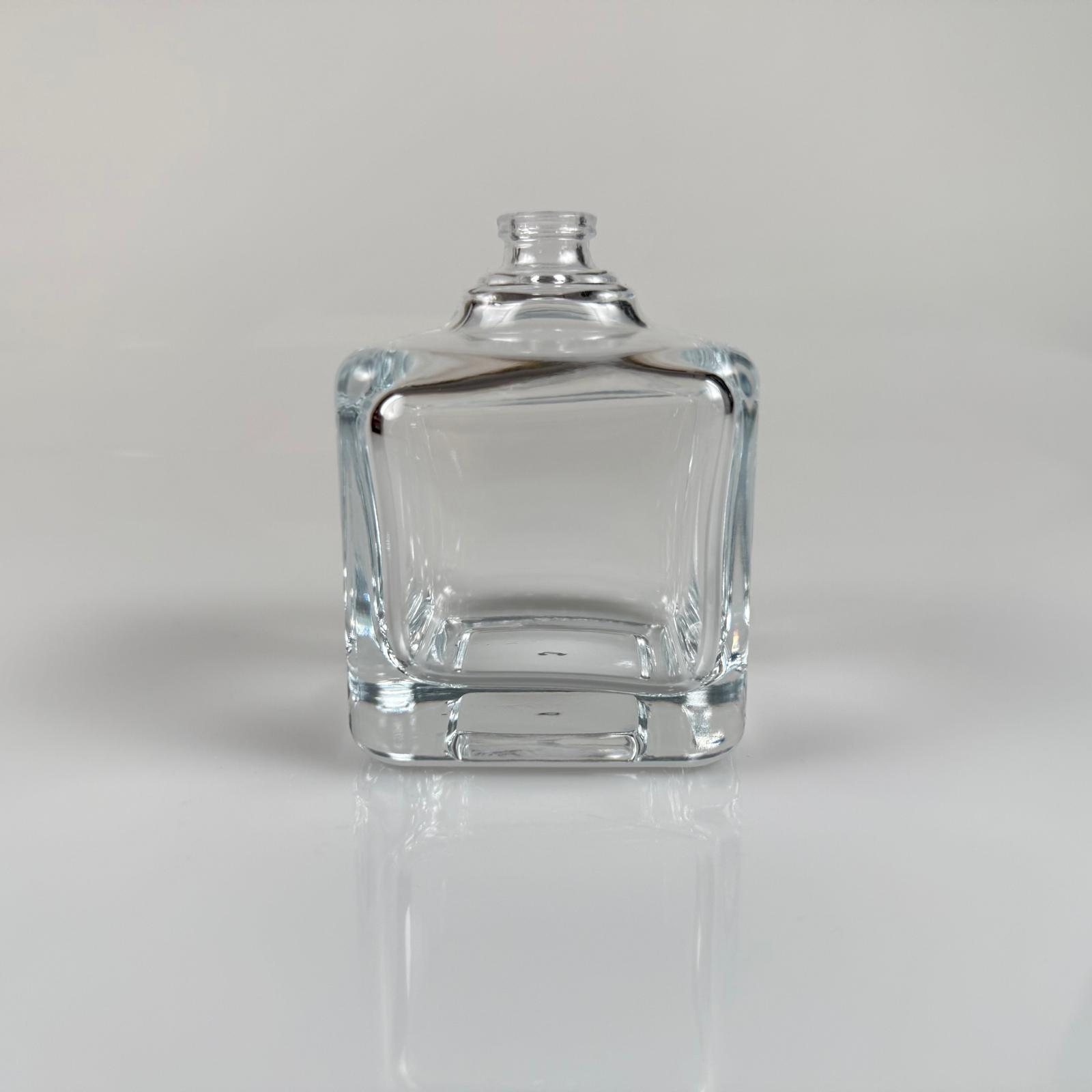 100 Ml Kare Model Lura Parfüm Şişesi - Kapaksız (Ağız 15 Mm Geçme Kolay Kapama)
