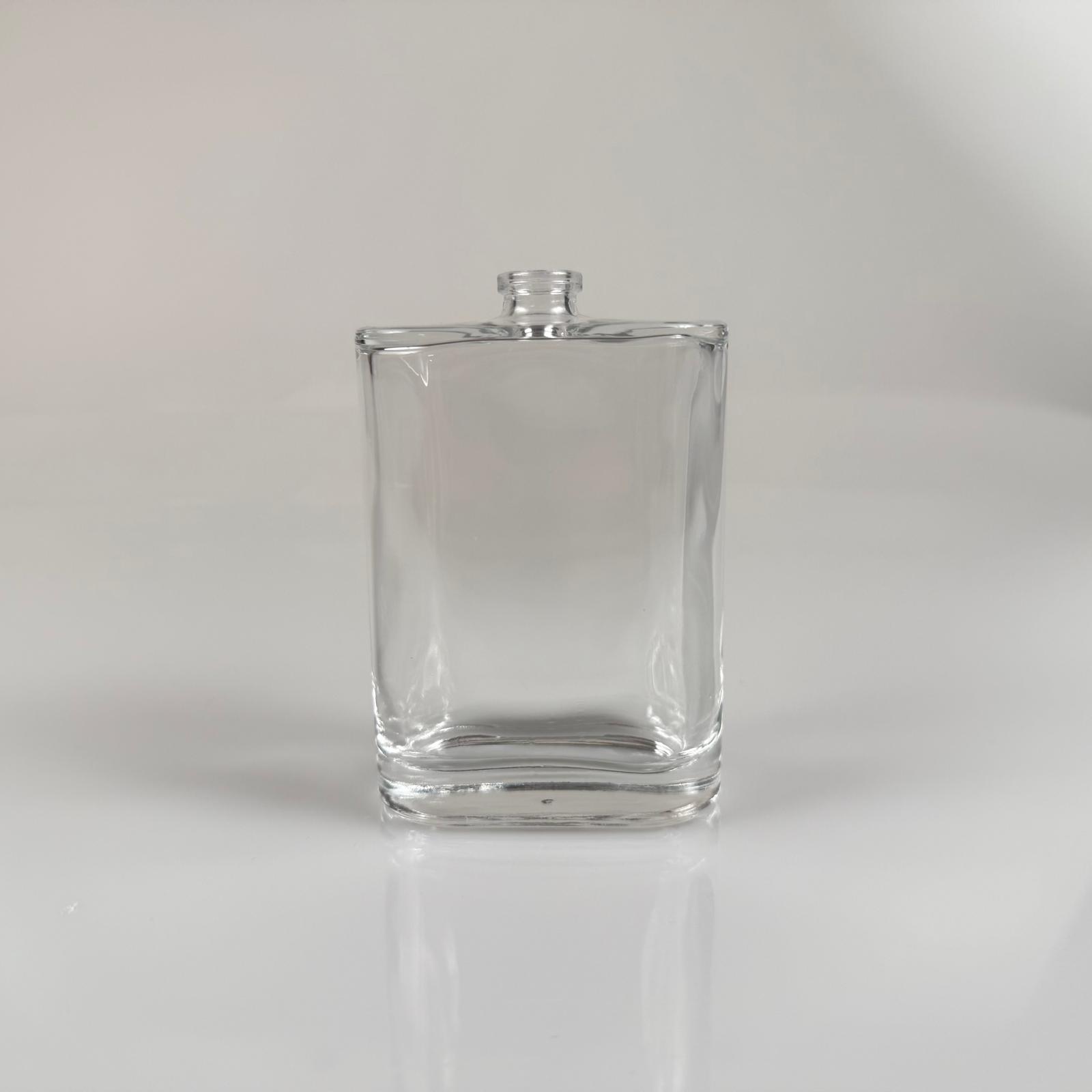 100 Ml Yassı Model Ceo Parfüm Şişesi - Kapaksız (Ağız 15 Mm Geçme Kolay Kapama)