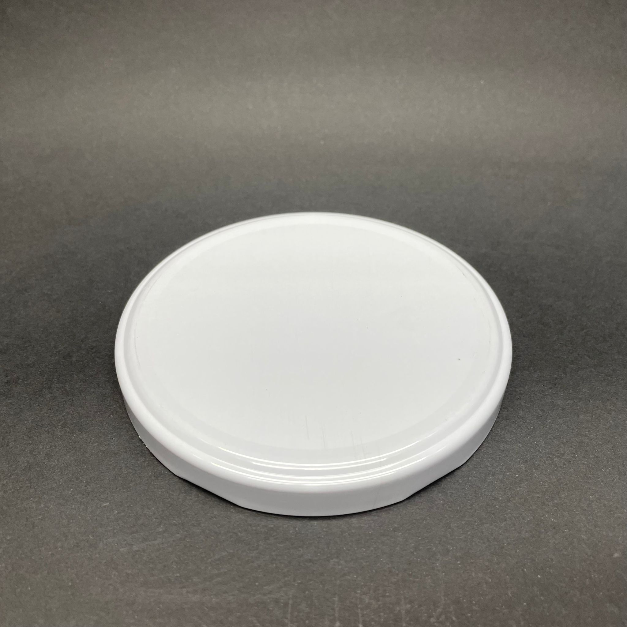 100 Mm Twist-Off Beyaz Metal Kapak Rastaş - Büyük Boy Kavanoz Kapağı