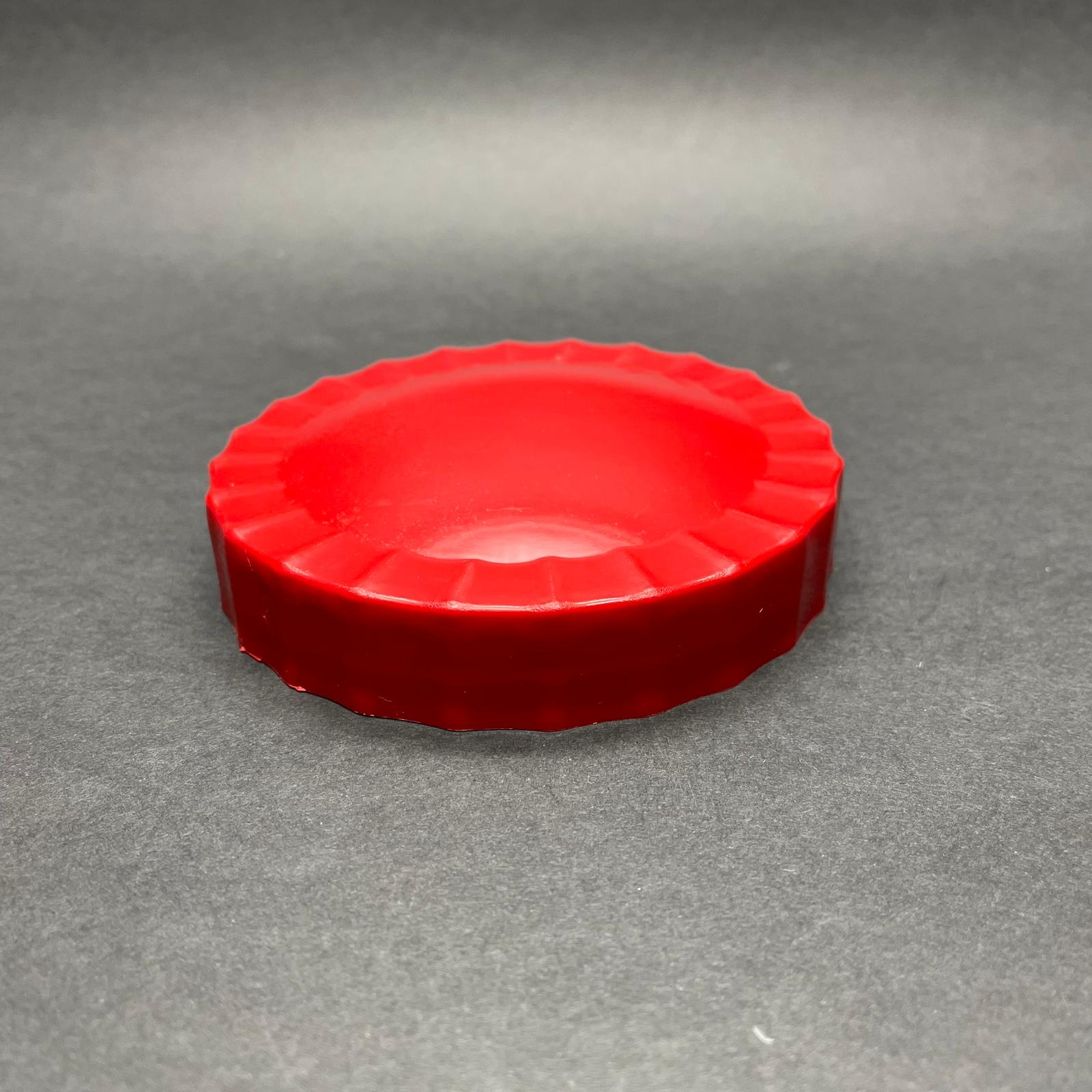 100 Mm Vidalı Köpük Contalı Sızdırmaz Plastik Kapak - Kırmızı