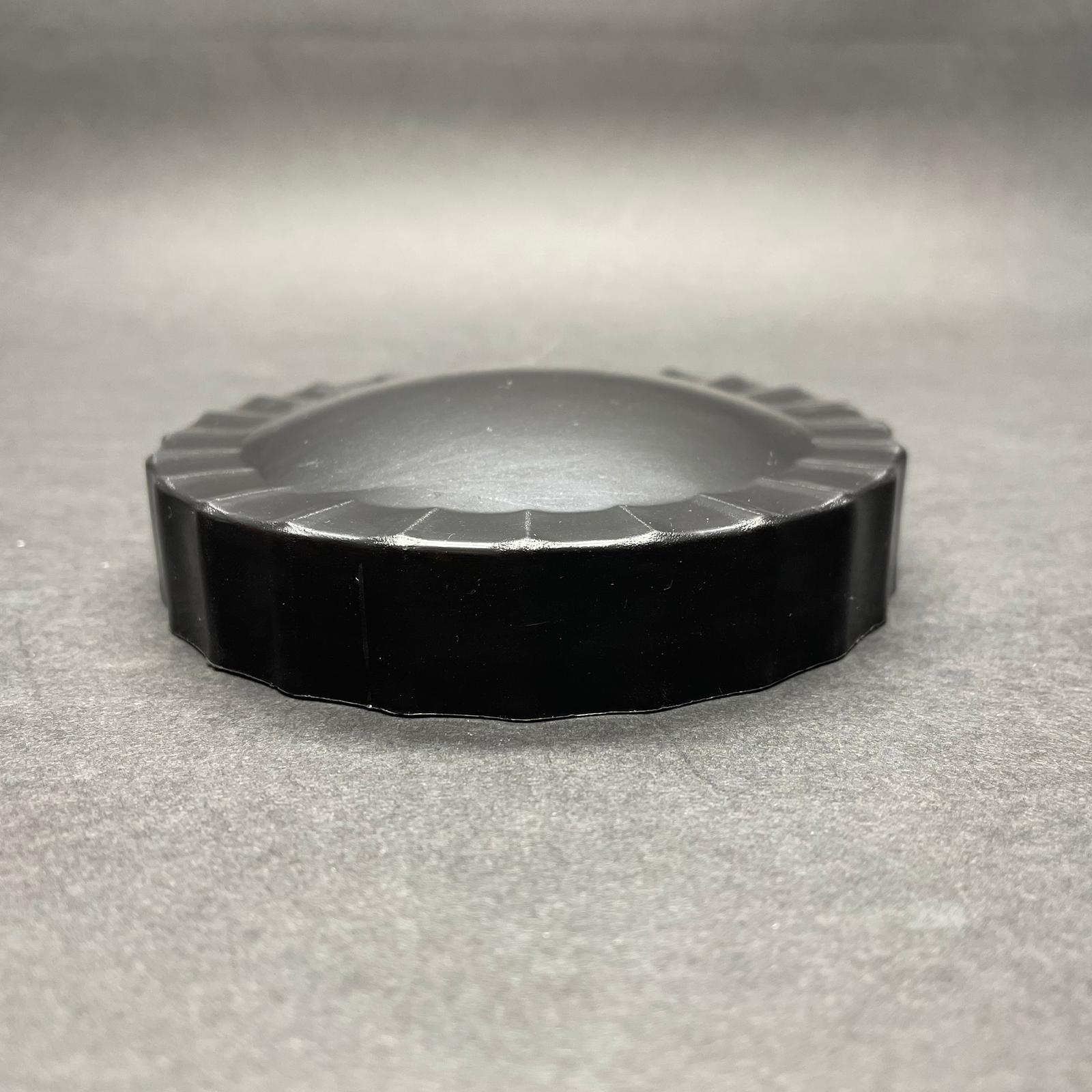 100 Mm Vidalı Köpük Contalı Sızdırmaz Plastik Kapak - Siyah