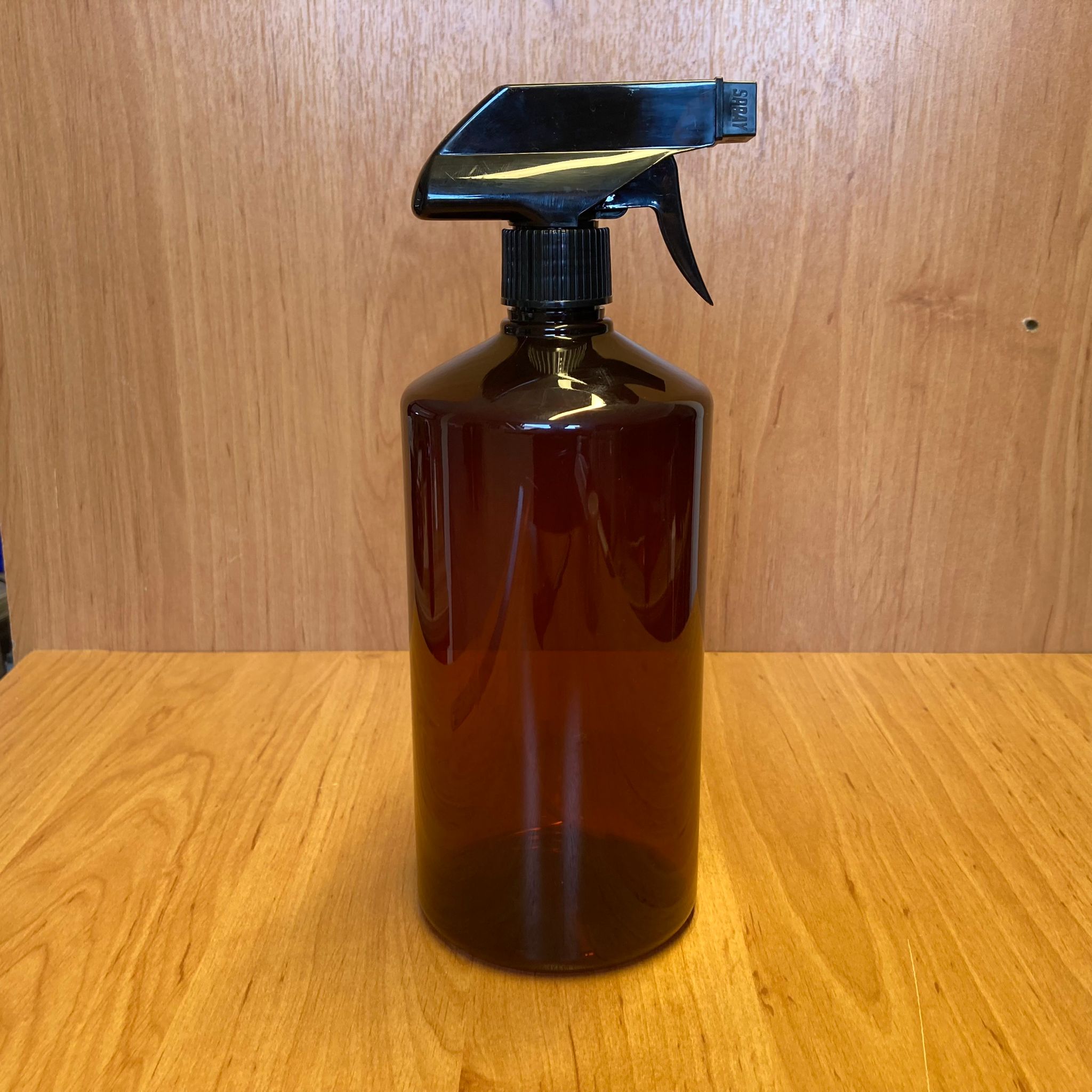 1000 Cc Amber Plastik Şişe - Siyah Tetik Spreyli  - 1 Litre Kahverengi Boş Plastik Şişe - Kalın (45 Gr)