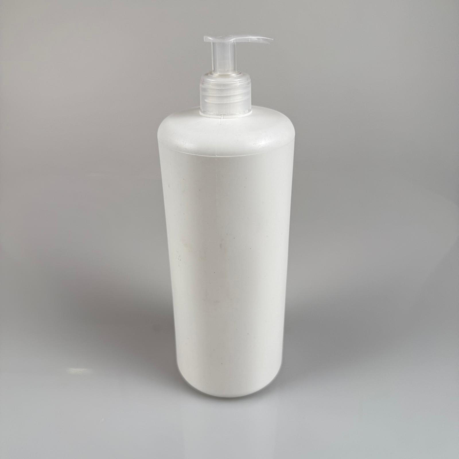 1000 Cc Beyaz Plastik Şişe - Şeffaf Pompalı - 1000 Ml Plastik Şişe
