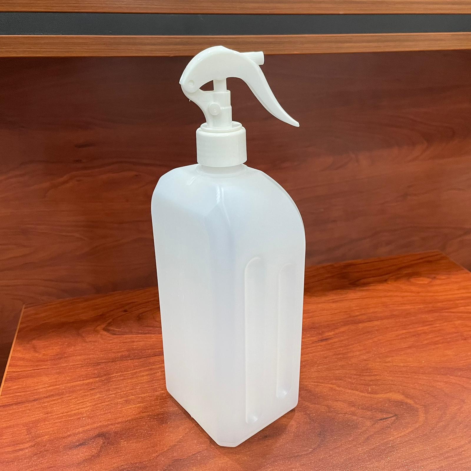 1000 Cc Beyaz Polietilen Kalın Şişe -1 Litre Beyaz Plastik Şişe Beyaz Triger Spreyli