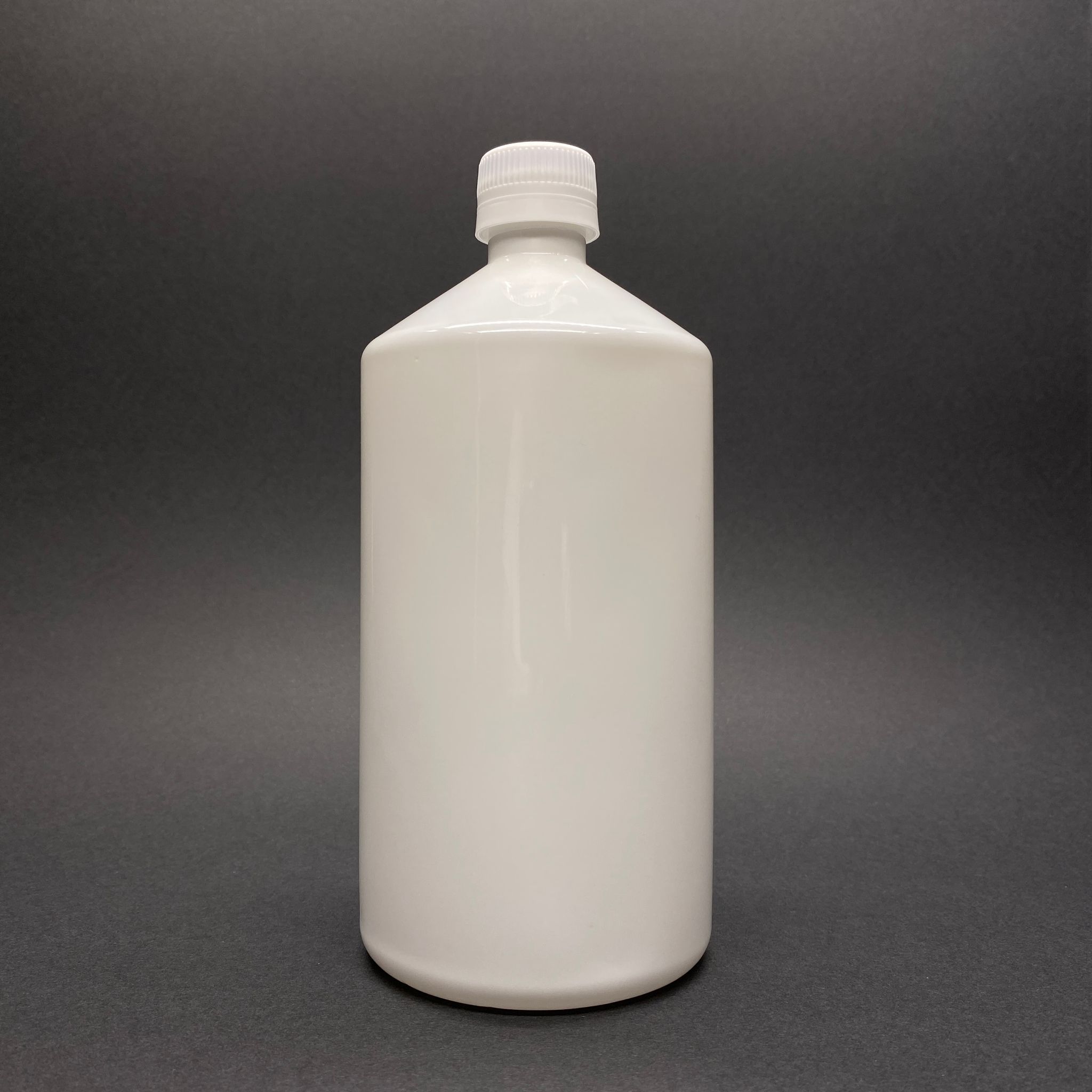 1000 Cc Beyaz Sert Plastik Şişe - Beyaz Kilitli Kapaklı - 1 Litre Beyaz Pet Şişe - Kalın (45 Gr)