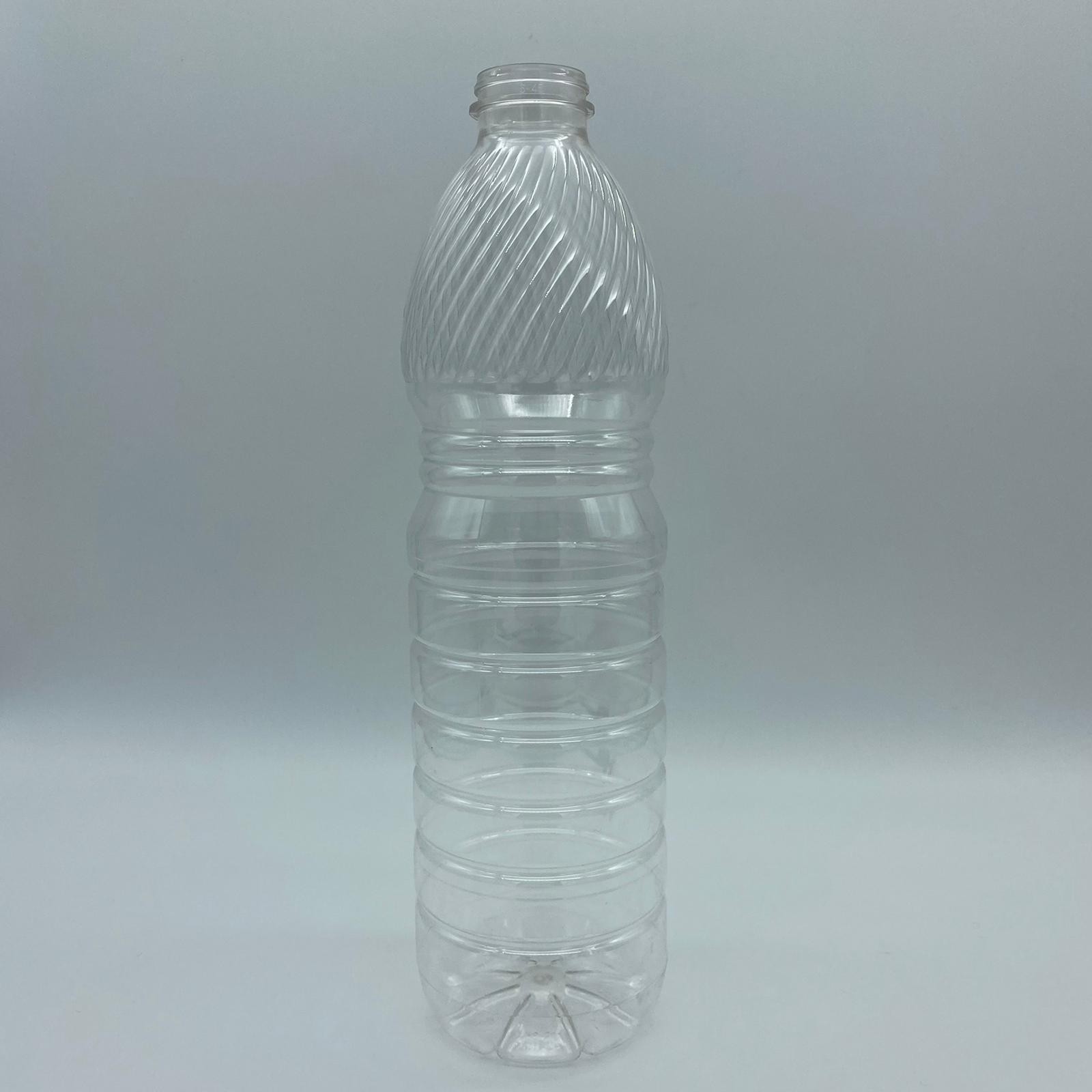 1000 Cc Büklüm Model Pet Şişe (Çakma Ağız) Kapaksız
