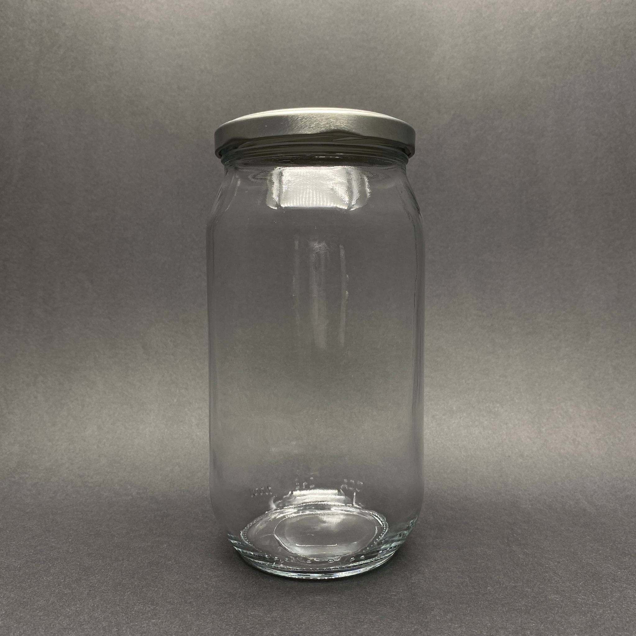 1000 Cc Cam Kavanoz - Gümüş Metal Kapaklı - 1000 Ml Cam Konserve Kavanozu - Litrelik Kavanoz - Paşabahçe