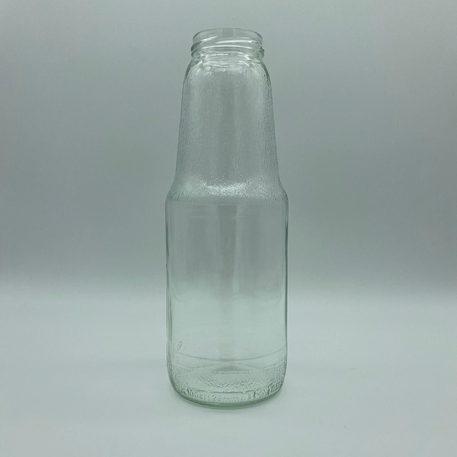 1000 Cc Cam Meyve Suyu Şişesi (53 Ağız) Kapaksız - 1 Litre Meyve Suyu Şişesi