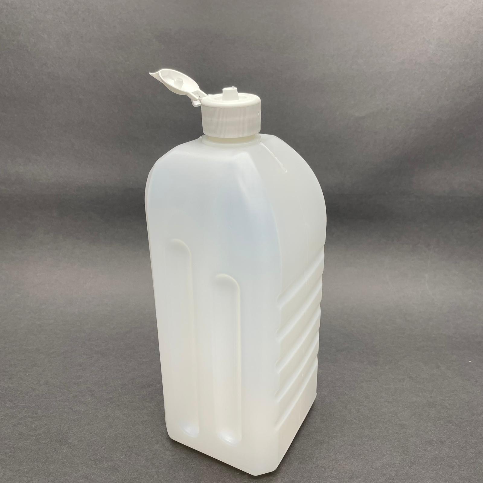 1000 Cc Dezenfektan Bidonu - Beyaz Açılır Fliptop Kapaklı - 1 Litre Dezenfektan Bidonu - Akıtıcı Kapaklı Boş Bidon