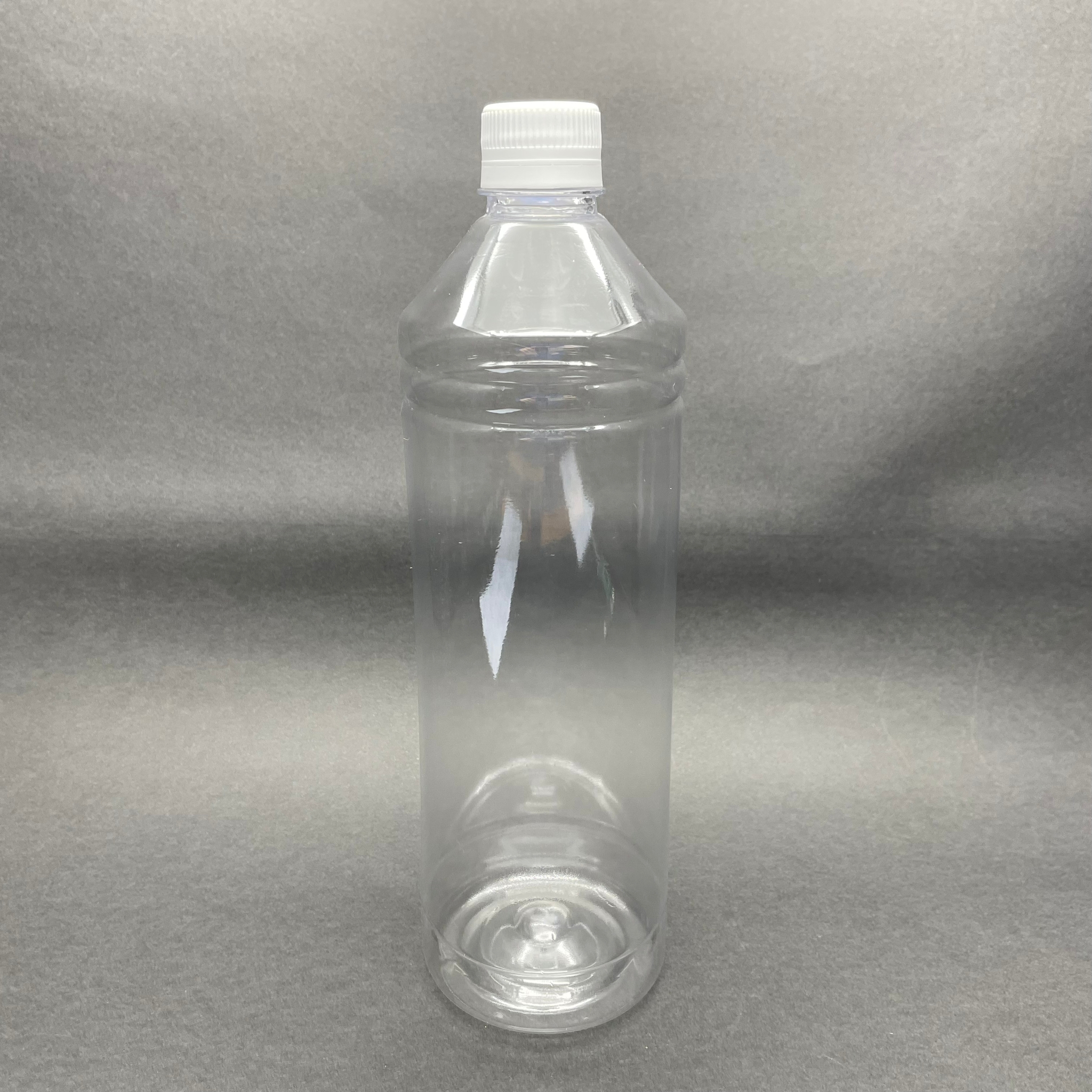 1000 Cc Düz Model Pet Şişe (28 Ağız) - 1 Litre Pet Şişe Beyaz Contalı Kilitli Kapaklı