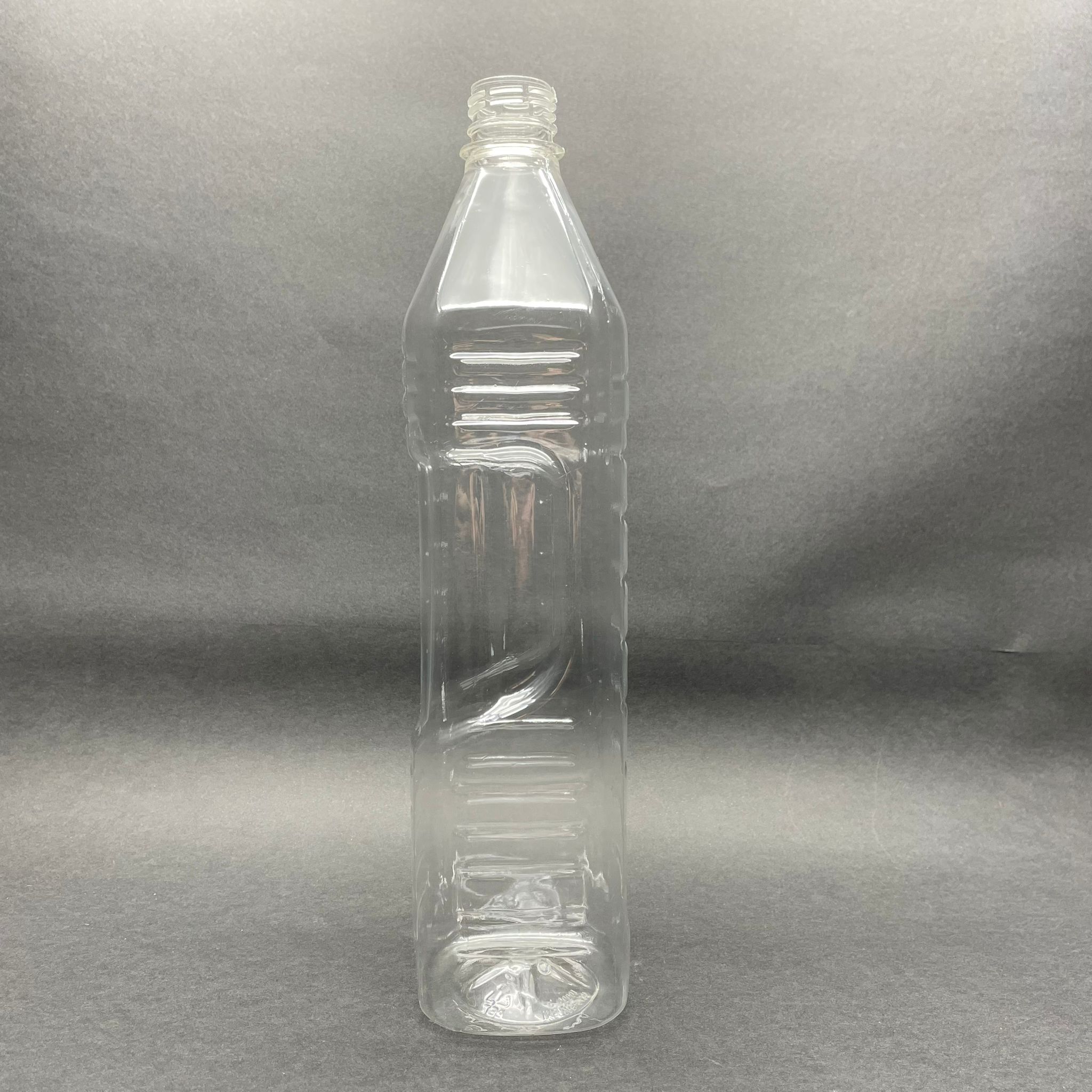 1000 Cc Köşeli Model Pet Şişe Kapaksız (28 Ağız Vidalı)  - 1 Litre Köşeli Pet Zeytinyağ Şişesi