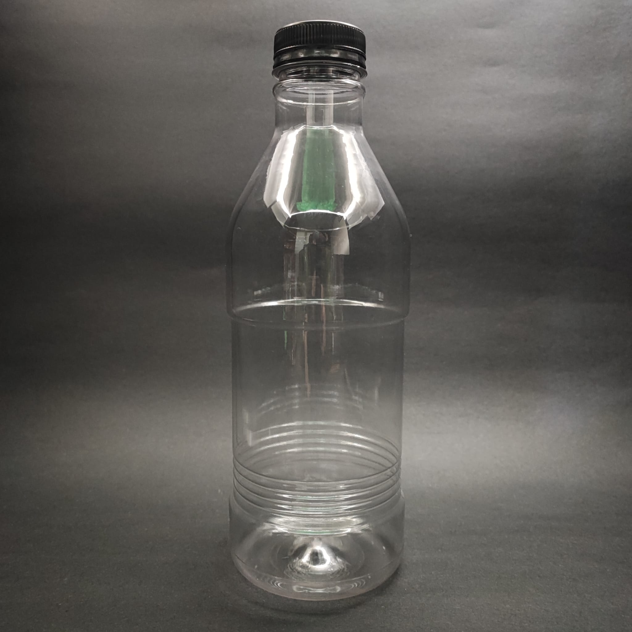 1000 Cc Pet Mare Şişe - Siyah Kilitli Kapaklı - 1 Litre Geniş Ağızlı Tahin Pekmez Şişesi