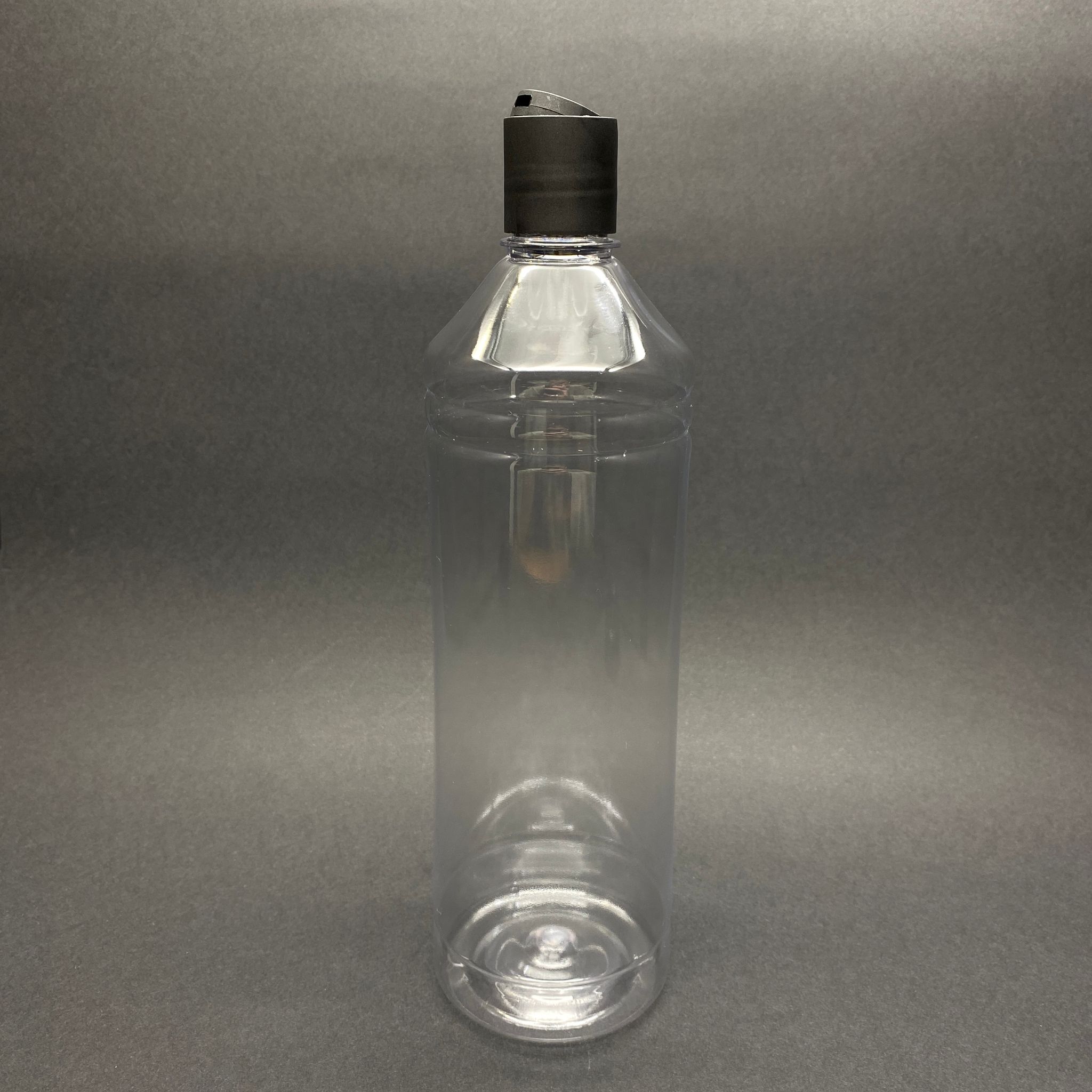 1000 Cc Pet Şampuan Şişesi - Siyah Disktop Kapaklı - 1 Lt Boş Plastik Şampuan Şişesi