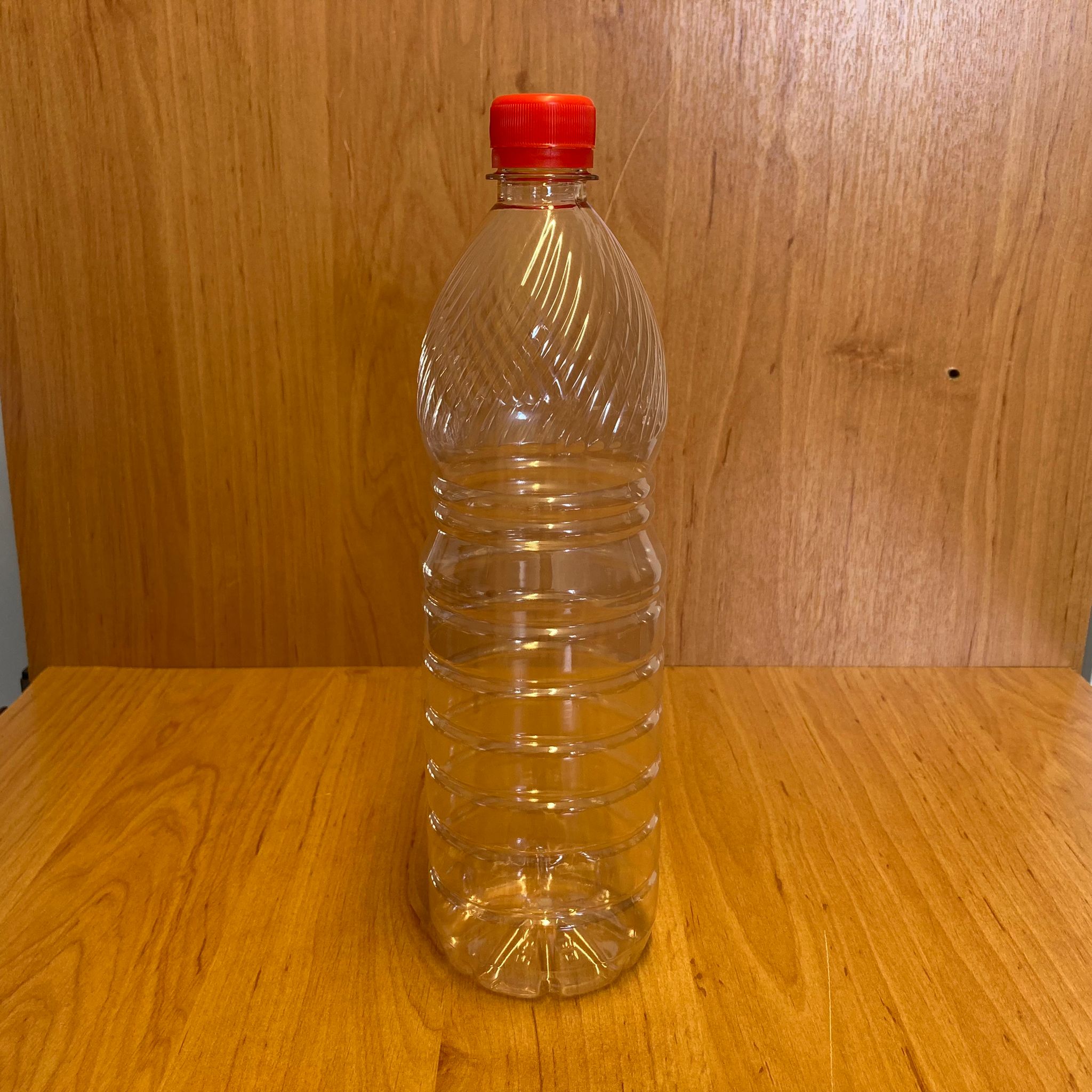 1000 Cc Pet Şişe - Kırmızı Kilitli Kapaklı - 1 Litre Plastik Şişe
