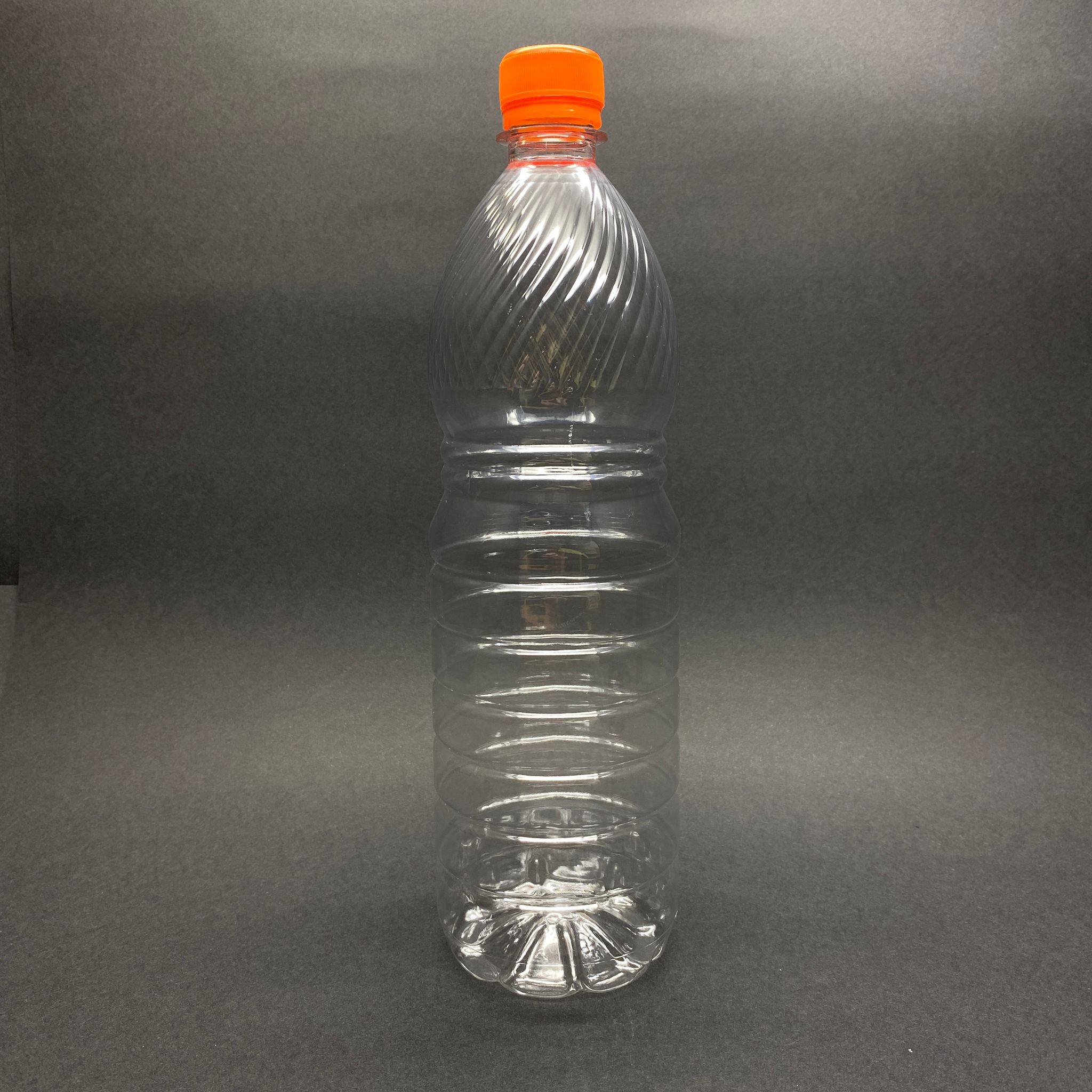 1000 Cc Pet Şişe - Turuncu Kilitli Kapaklı - 1 Litre Plastik Şişe - 1 Lt Boş Pet Şişe - Portakal Suyu, Meşrubat Vb İçin Pet Şişe