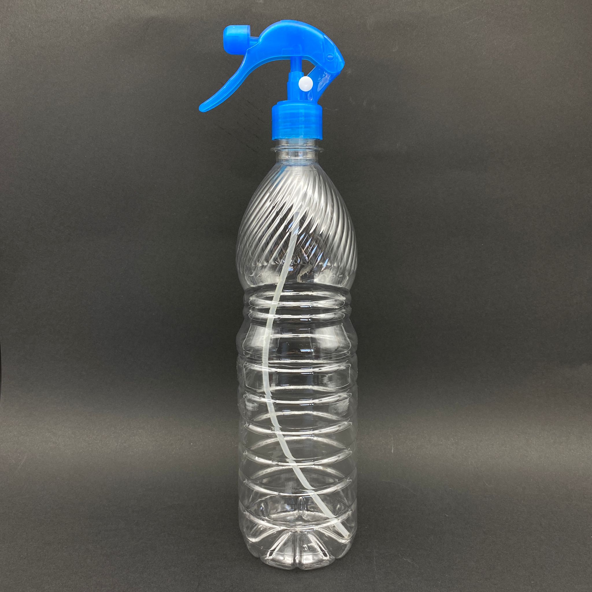 1000 Cc Plastik Şişe - Siyah Tetik Spreyli - 1 Litre Spreyli Boş Pet Şişe