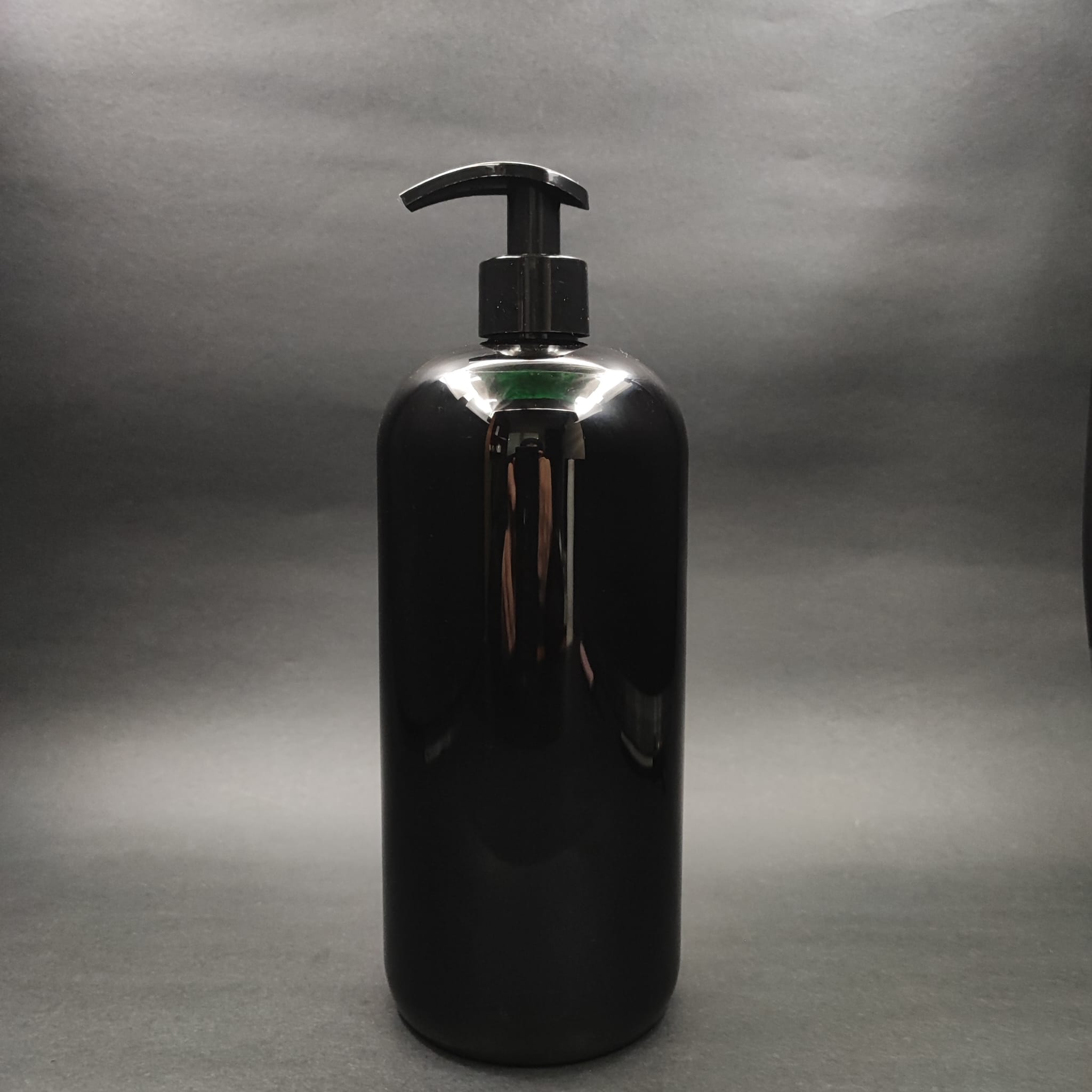 1000 Cc Siyah Plastik Şişe - Siyah Pompalı - 1000 Ml Siyah Boş Pompalı Pet Şişe