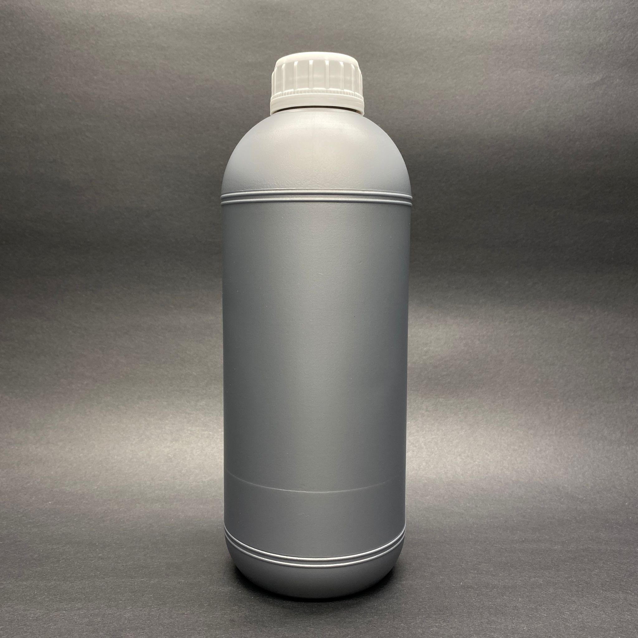 1000 Cc Tarım Şişesi - Gri - Sızdırmaz Köpük Contalı Kilitli Beyaz Kapaklı ( Sk 38 Ağız ) - 1 Litre Geniş Ağızlı Kalın Polietien Şişe - Kimyasala Dayanıklı Zirai İlaç Şişesi