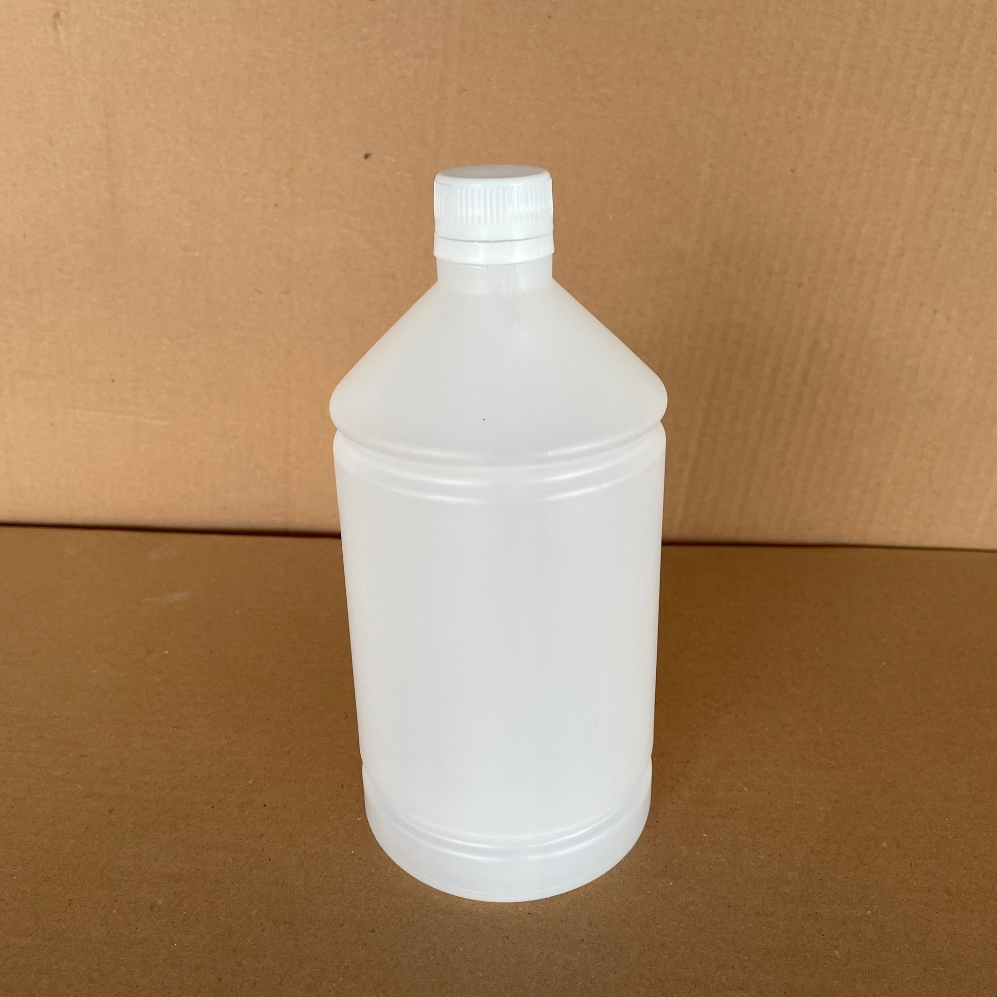1000 Cc Tiner Şişesi - Beyaz Kilitli Kapaklı - 1000 Ml Kimyasala Dayanıklı Plastik Şişe - 1 Lt Polietilen Şişe