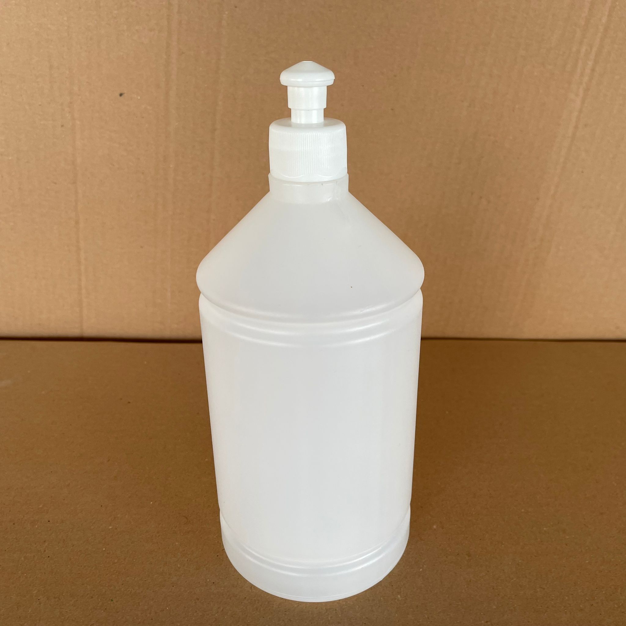 1000 Cc Tiner Şişesi - Beyaz Push Pull Kapaklı - 1000 Ml Kimyasala Dayanıklı Plastik Şişe - 1 Lt Polietilen Şişe