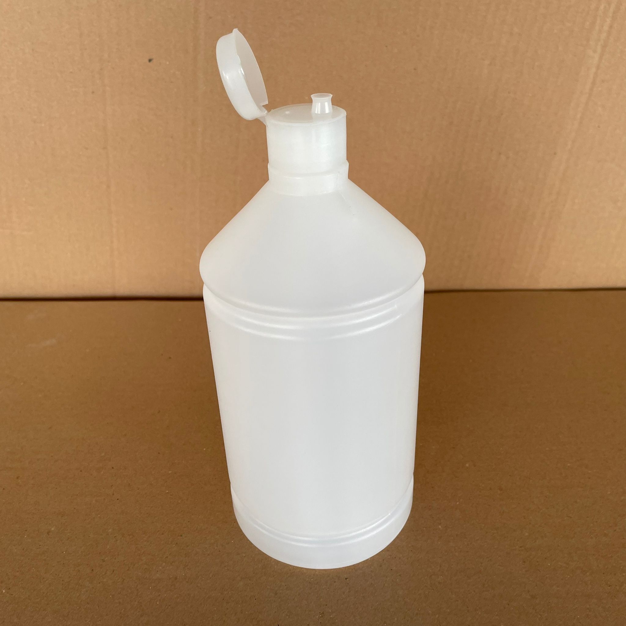1000 Cc Tiner Şişesi - Şeffaf Fliptop Kapaklı - 1000 Ml Kimyasala Dayanıklı Plastik Şişe - 1 Lt Polietilen Şişe