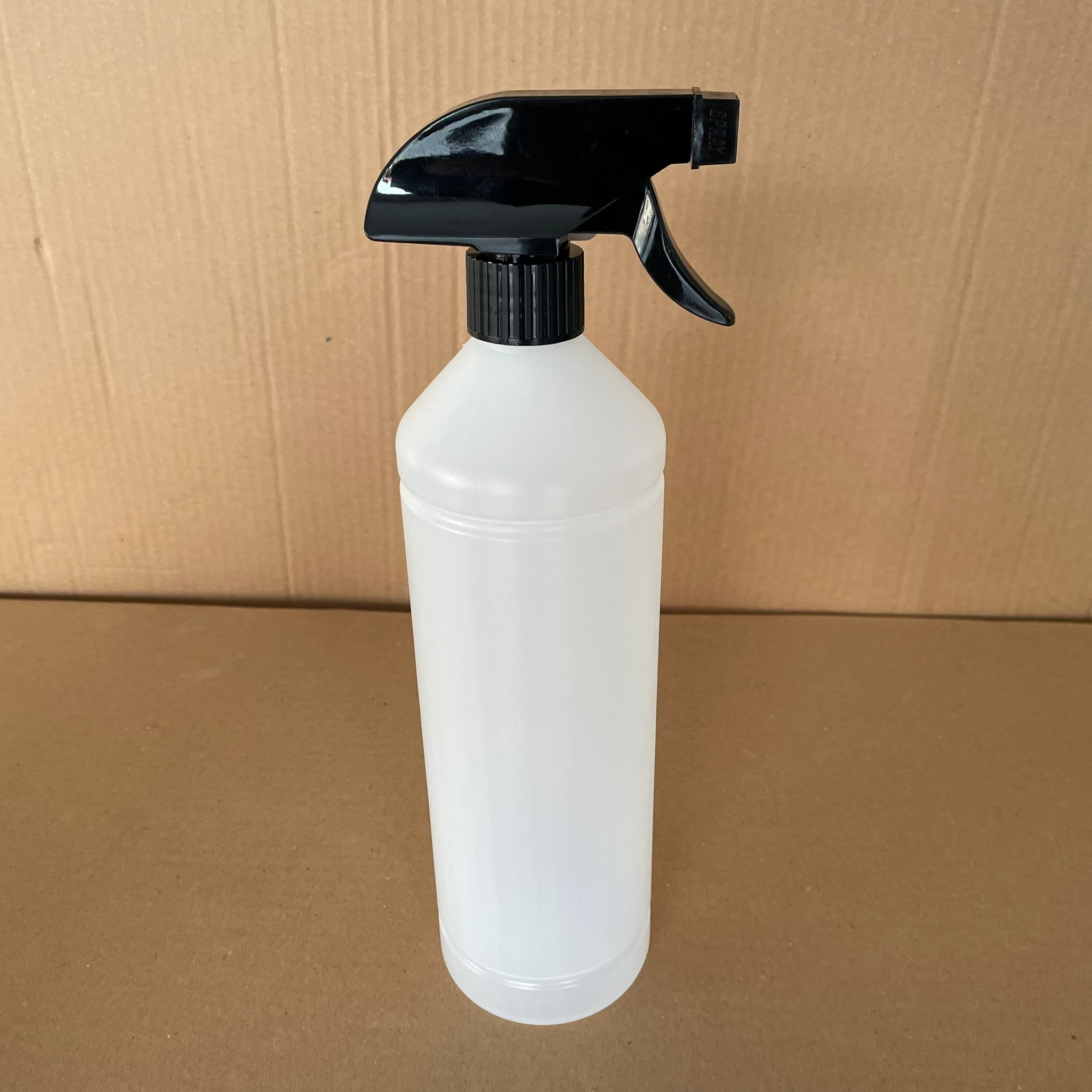 1000 Cc Tiner Şişesi - Siyah Triger Tetik Spreyli - 1000 Ml Kimyasala Dayanıklı Plastik Şişe - 1 Lt Polietilen Şişe - Uzun