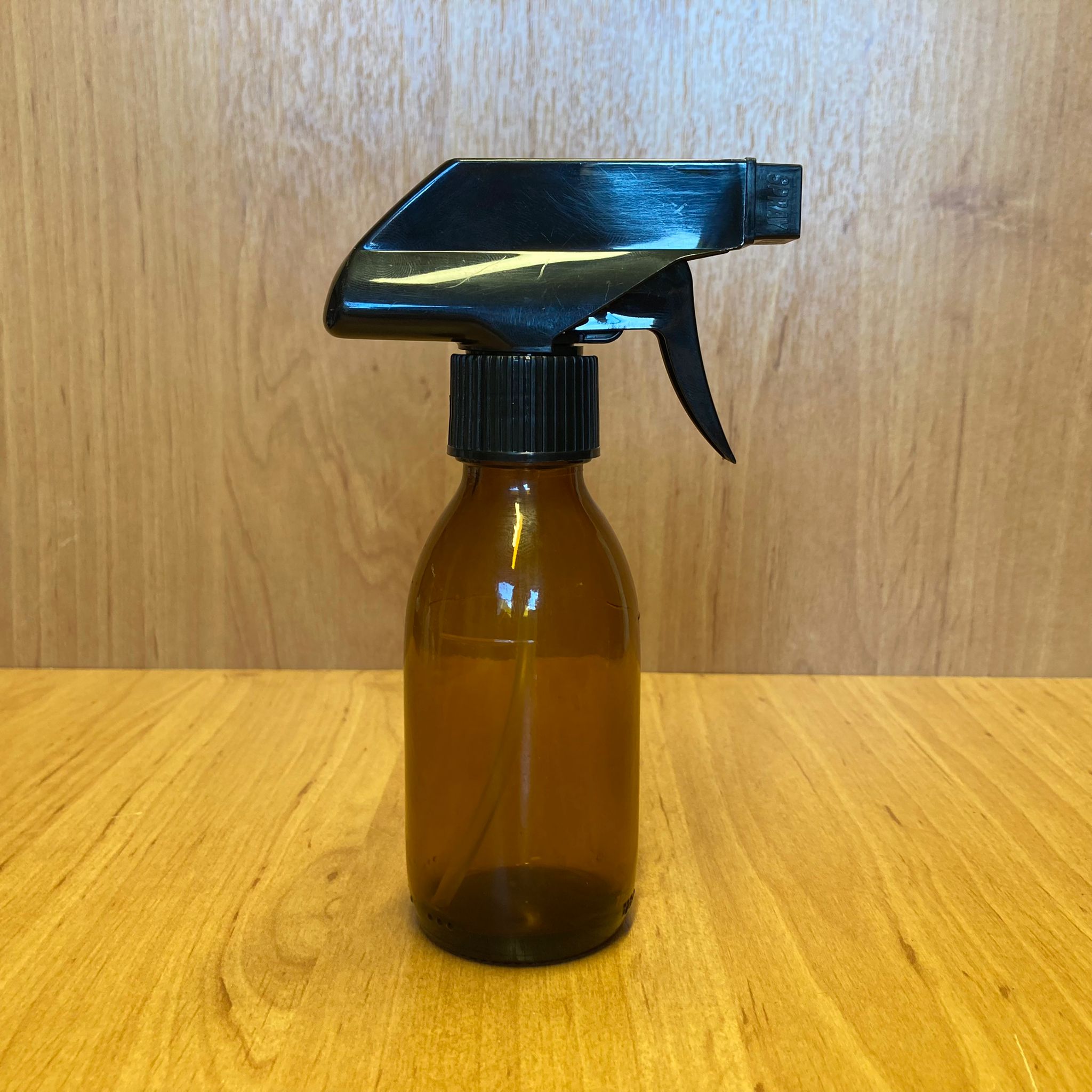 125 Cc Amber Cam Şişe - Siyah Tetik Spreyli - 125 Ml Kahverengi Spreyli Şişe