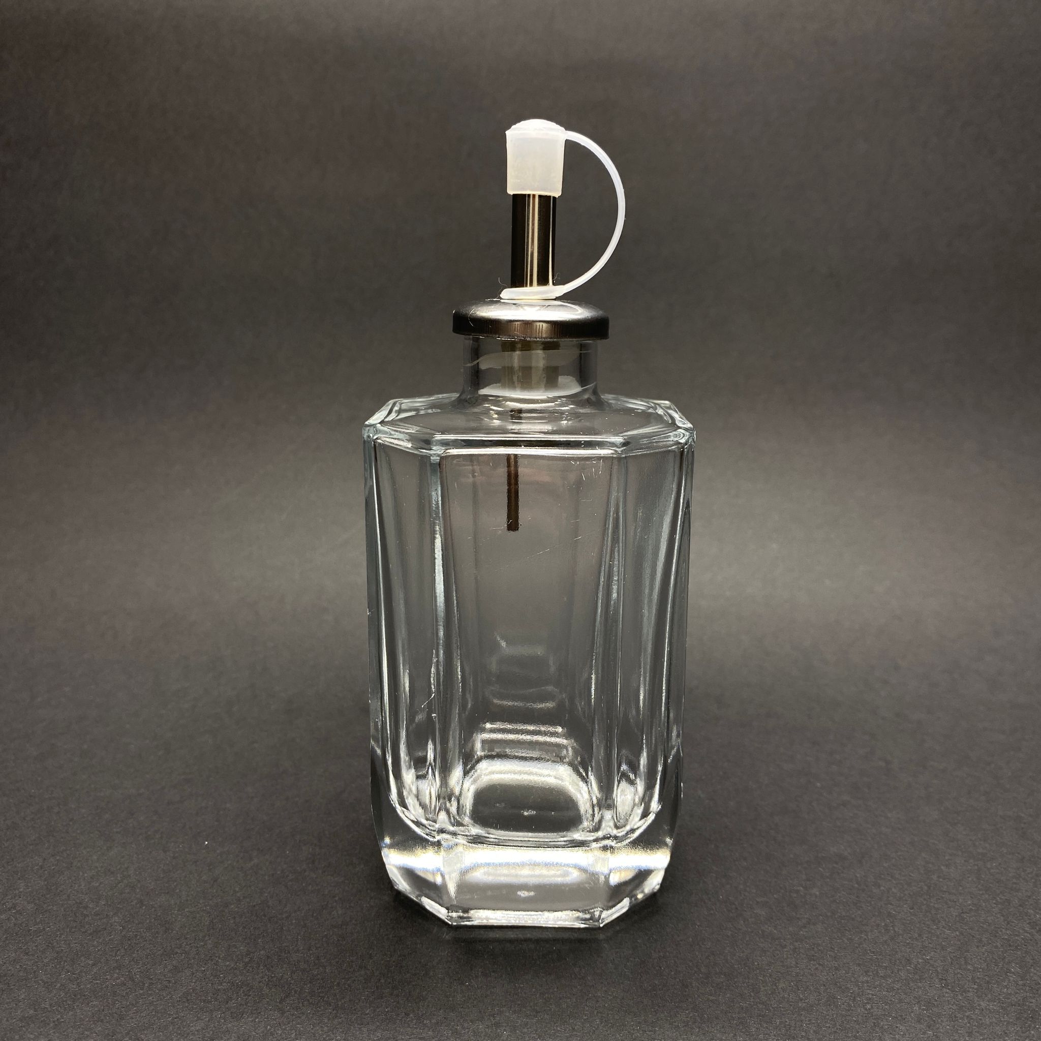 140 Cc Lüx Cam Şişe - Çelik Kapaklı Akıtıcı Tıpalı - 140 Ml Özel Cam Şişe