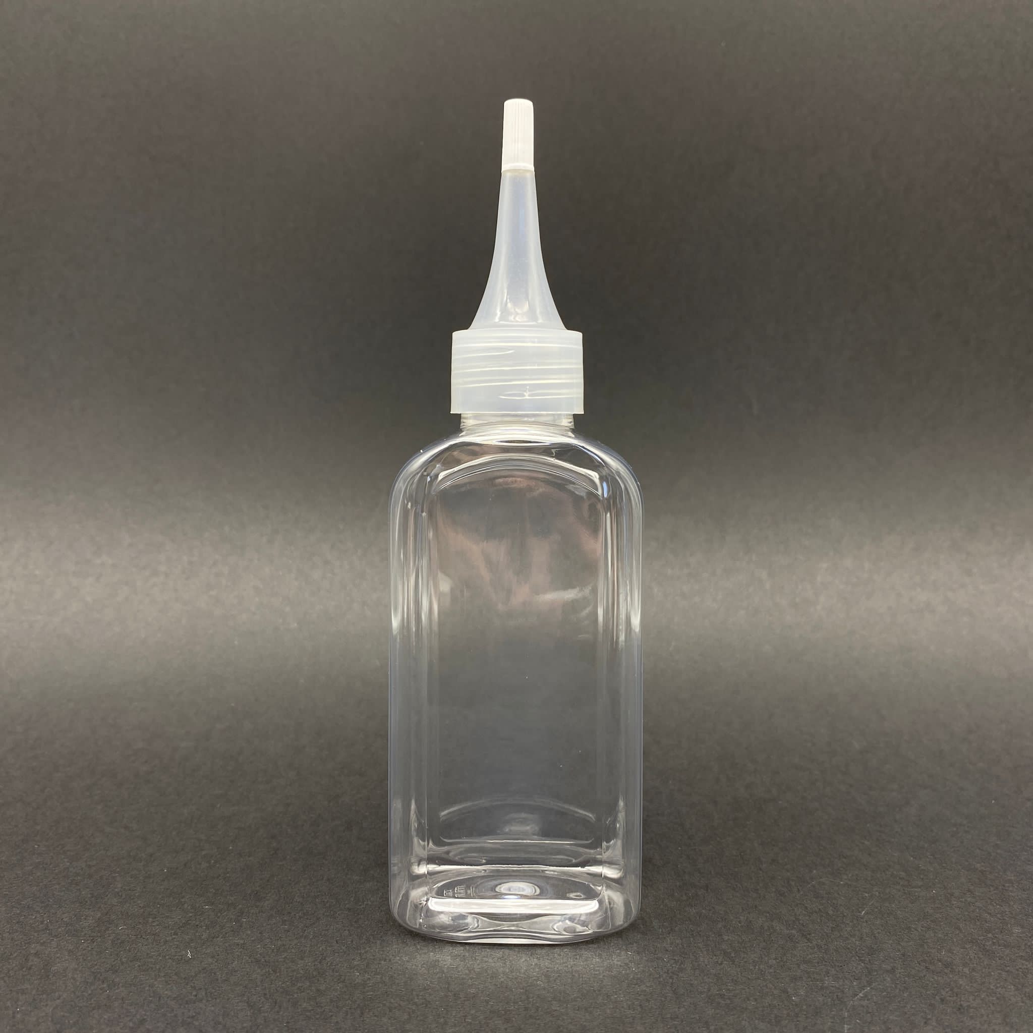 140 Cc Yassı Şişe - Akıtıcılı Kapaklı - 140 Ml Plastik Yassı Şişe