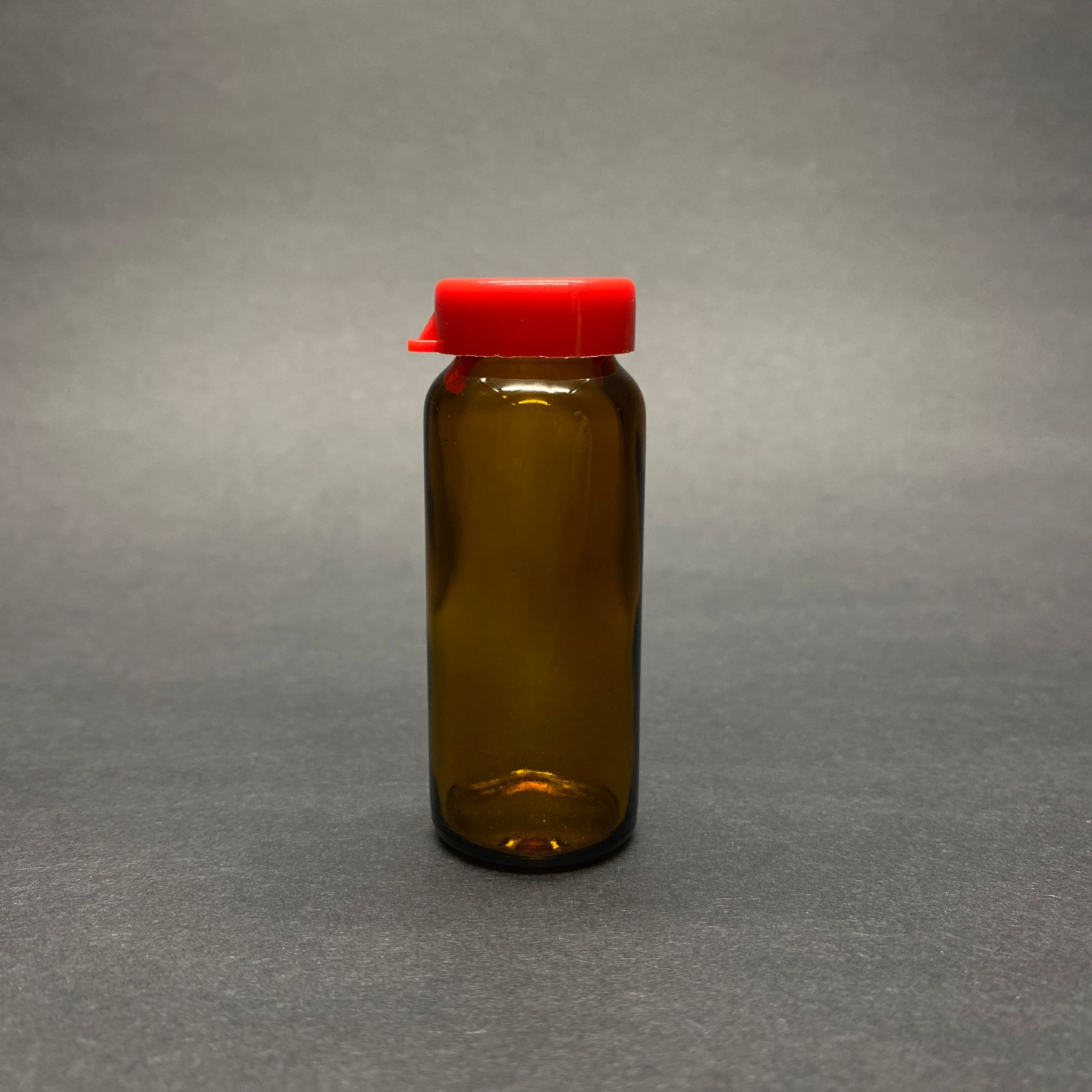 15 Cc Kapaklı Amber Cam Şişe - 15 Ml Aşı Şişesi - Penisilin Şişesi - Sızdırmaz Kırmızı Kapaklı Flakon Şişe Ecza Şişeleri