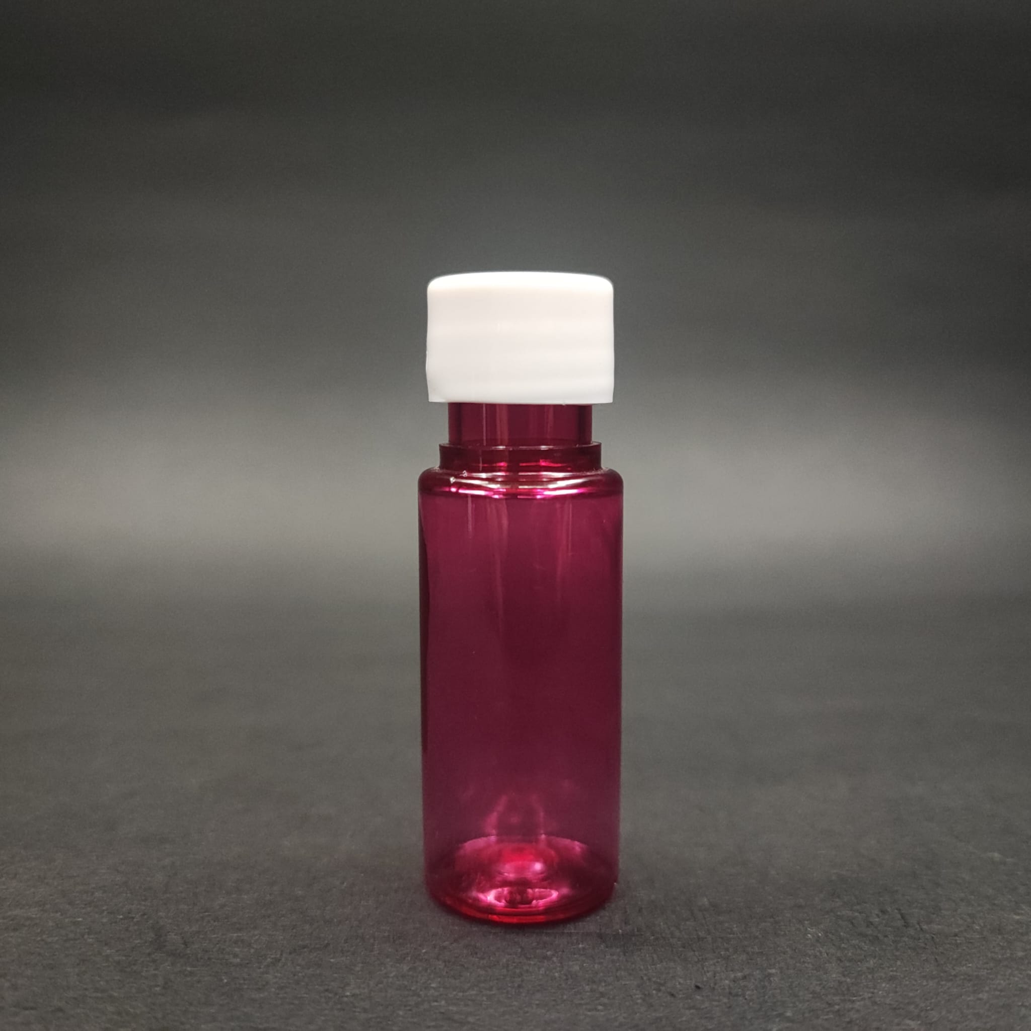 15 Cc Pembe Plastik Şişe + Kendinden Contalı Sızdırmaz Beyaz Kapak  - 15 Ml Kapaklı Pet Şişe