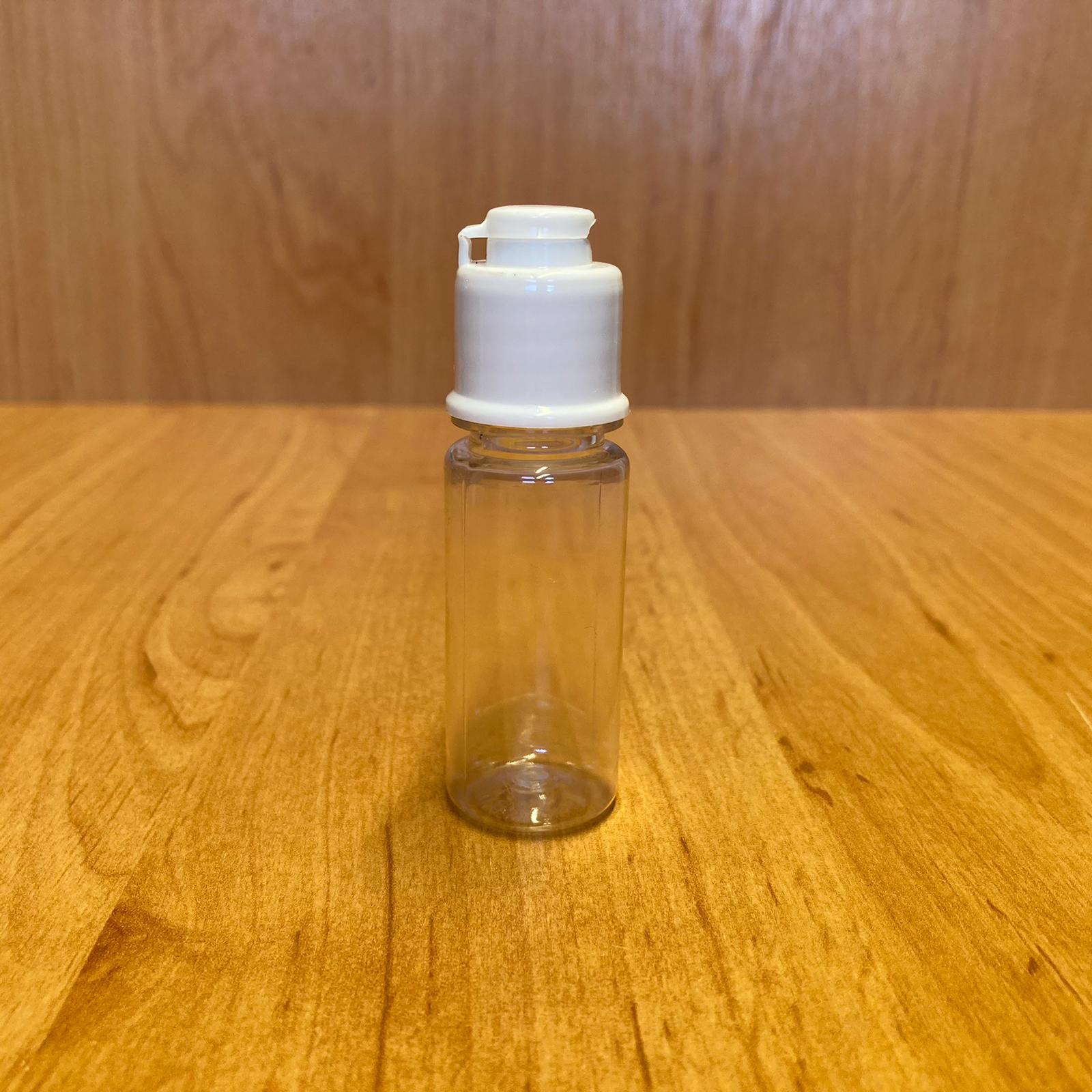 15 Cc Plastik Şişe - Yeni Beyaz Fliptop Kapaklı - Açılır Kapanır Kapaklı - 15 Ml Akıtıcılı Pet Şişe