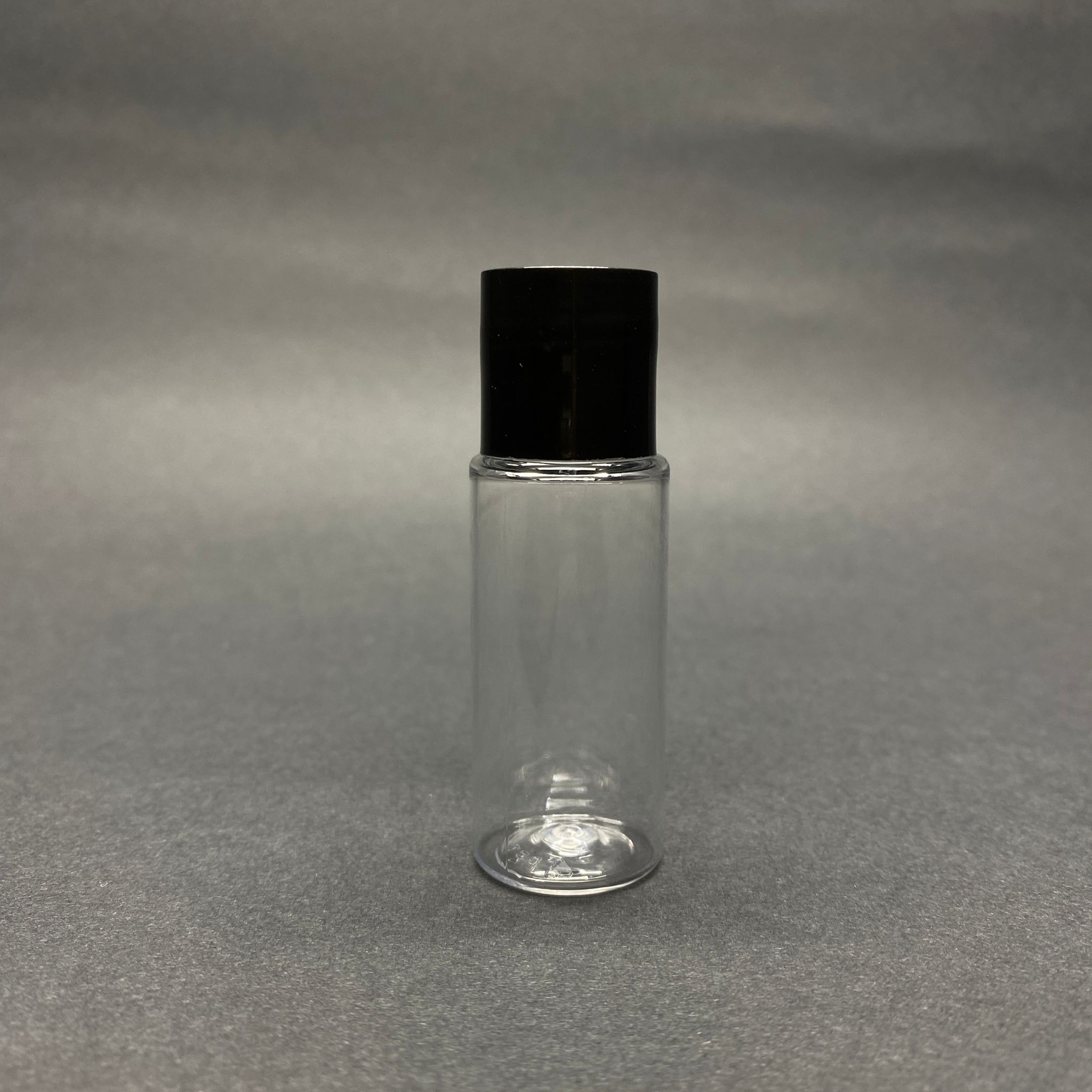 15 Cc Şeffaf Pet Şişe - Siyah Sızdırmaz Kapaklı - 15 Ml Buklet Şişe