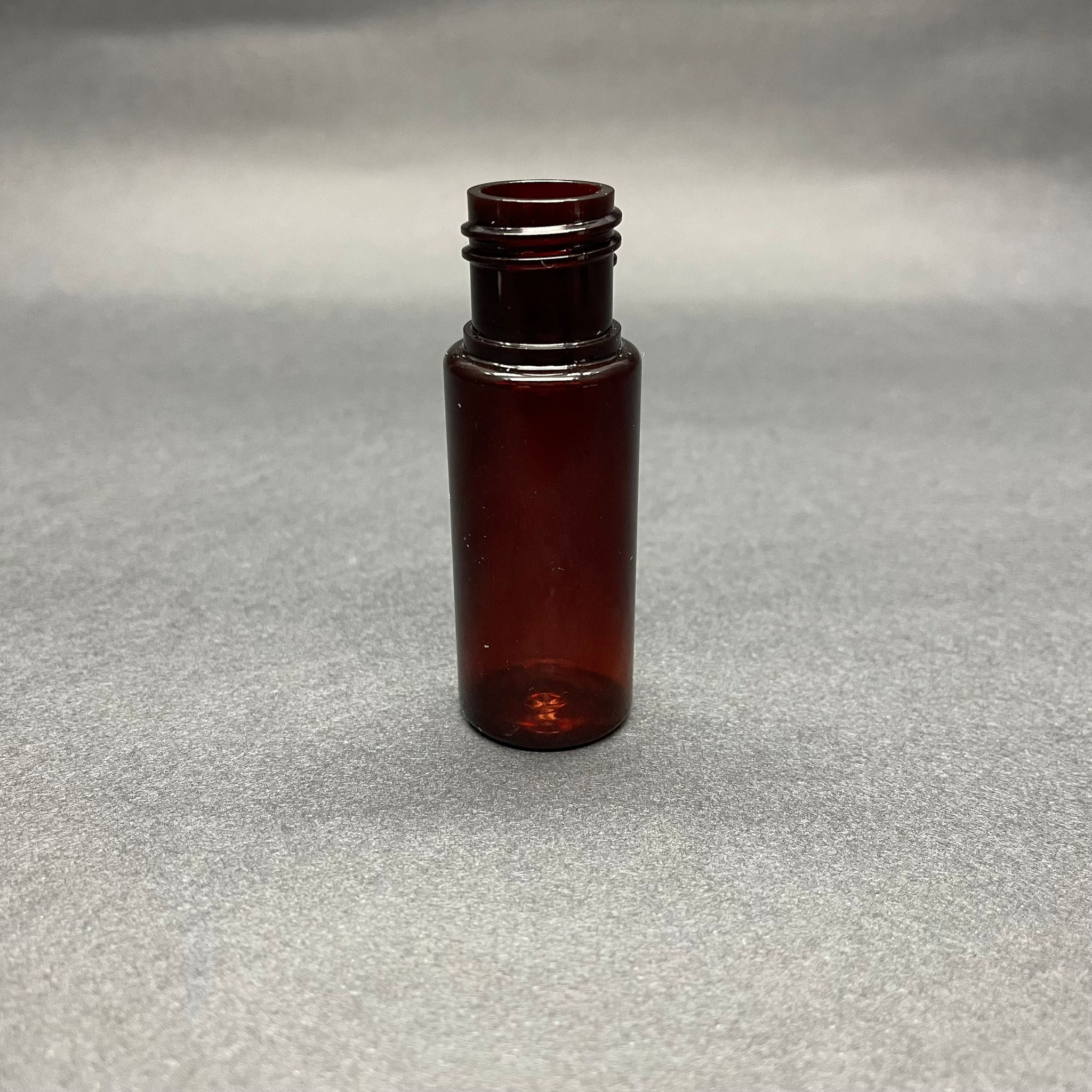 15 Cc Silindir Pet Şişe Kapaksız (18 Ağız) - 15 Ml Pet Şişe - Amber, Kahverengi