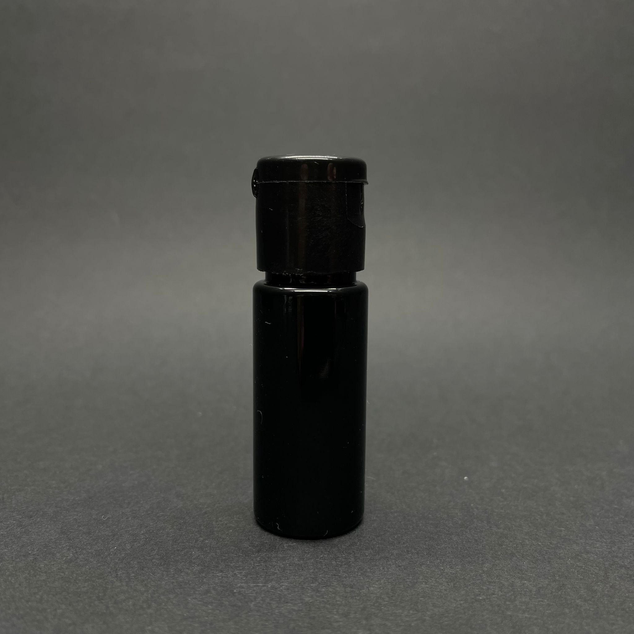 15 Cc Silindir Pet Şişe - Siyah Fliptop Kapaklı - 15 Ml Pet Şişe Siyah