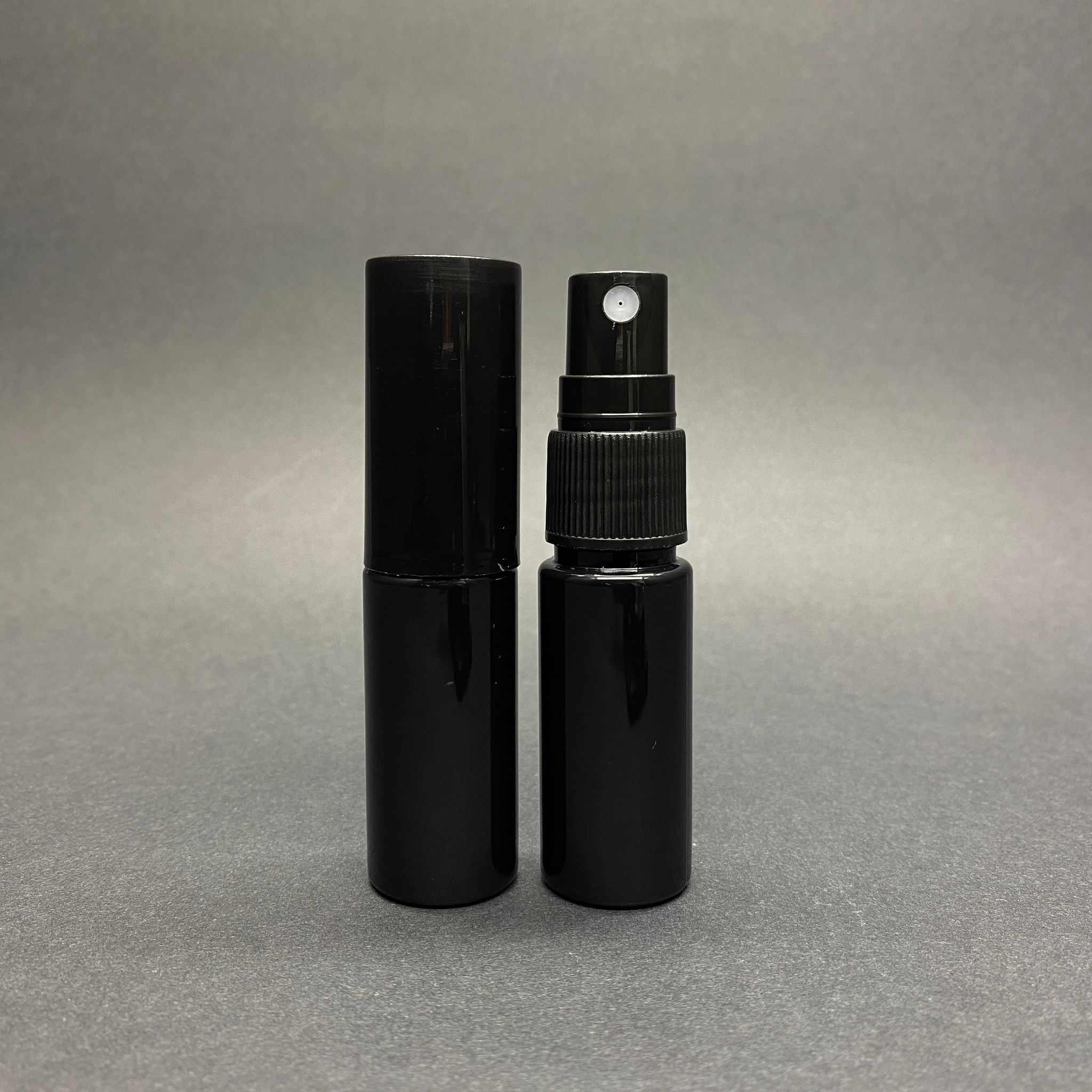 15 Cc Siyah Parfüm Şişesi Plastik - Siyah Sprey + Siyah Kapak - 15 Ml Parfüm Şişesi Pet