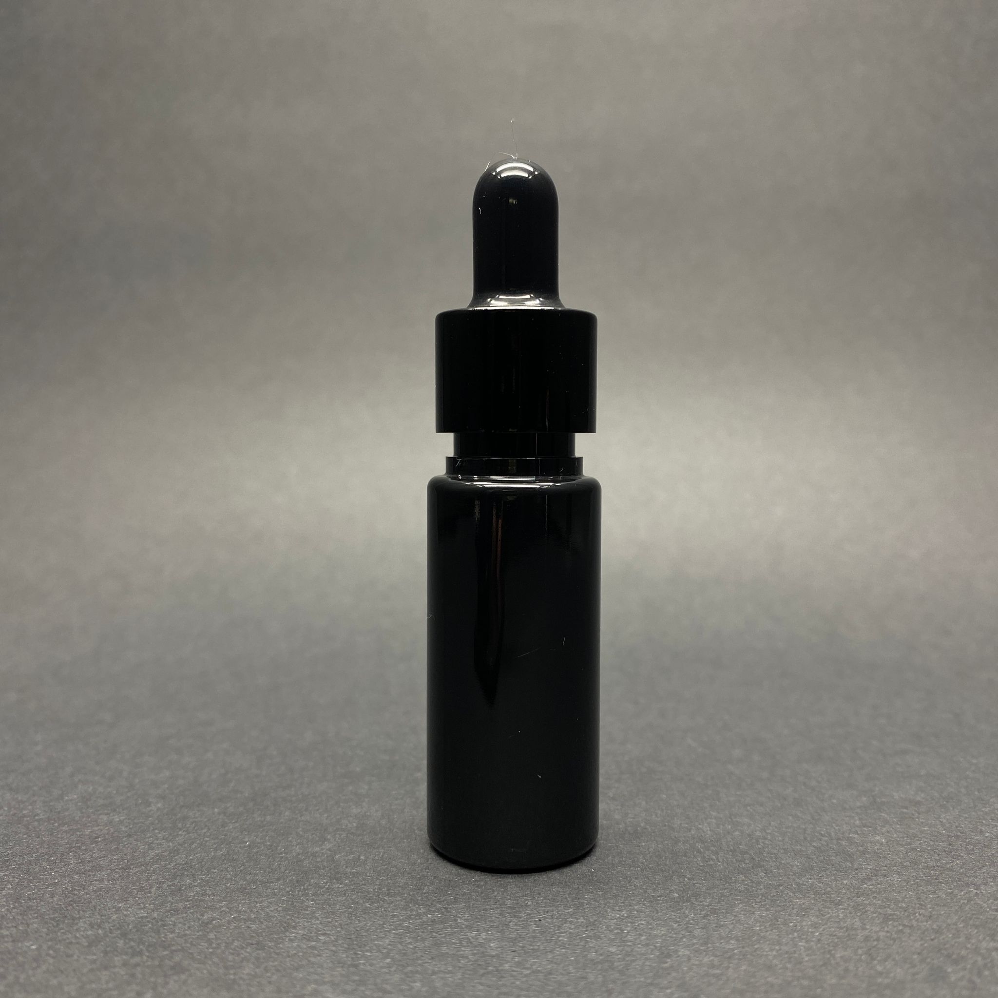 15 Cc Siyah Pet Şişe - Cam Damlalıklı Takım (Siyah Emzik+Siyah Metal Kapak+Cam Pipet)