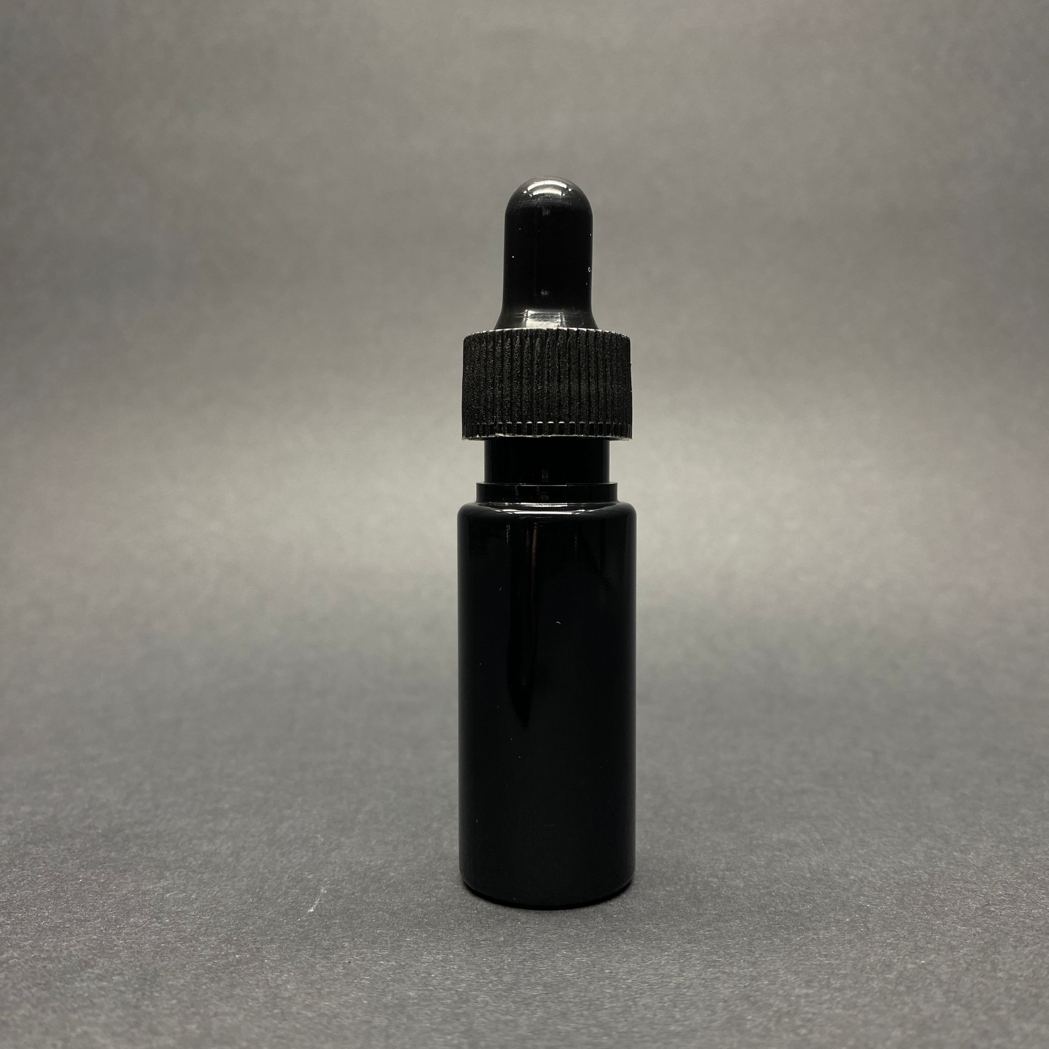 15 Cc Siyah Pet Şişe - Cam Damlalıklı Takım (Siyah Emzik+Siyah Plastik Kapak+Cam Pipet)