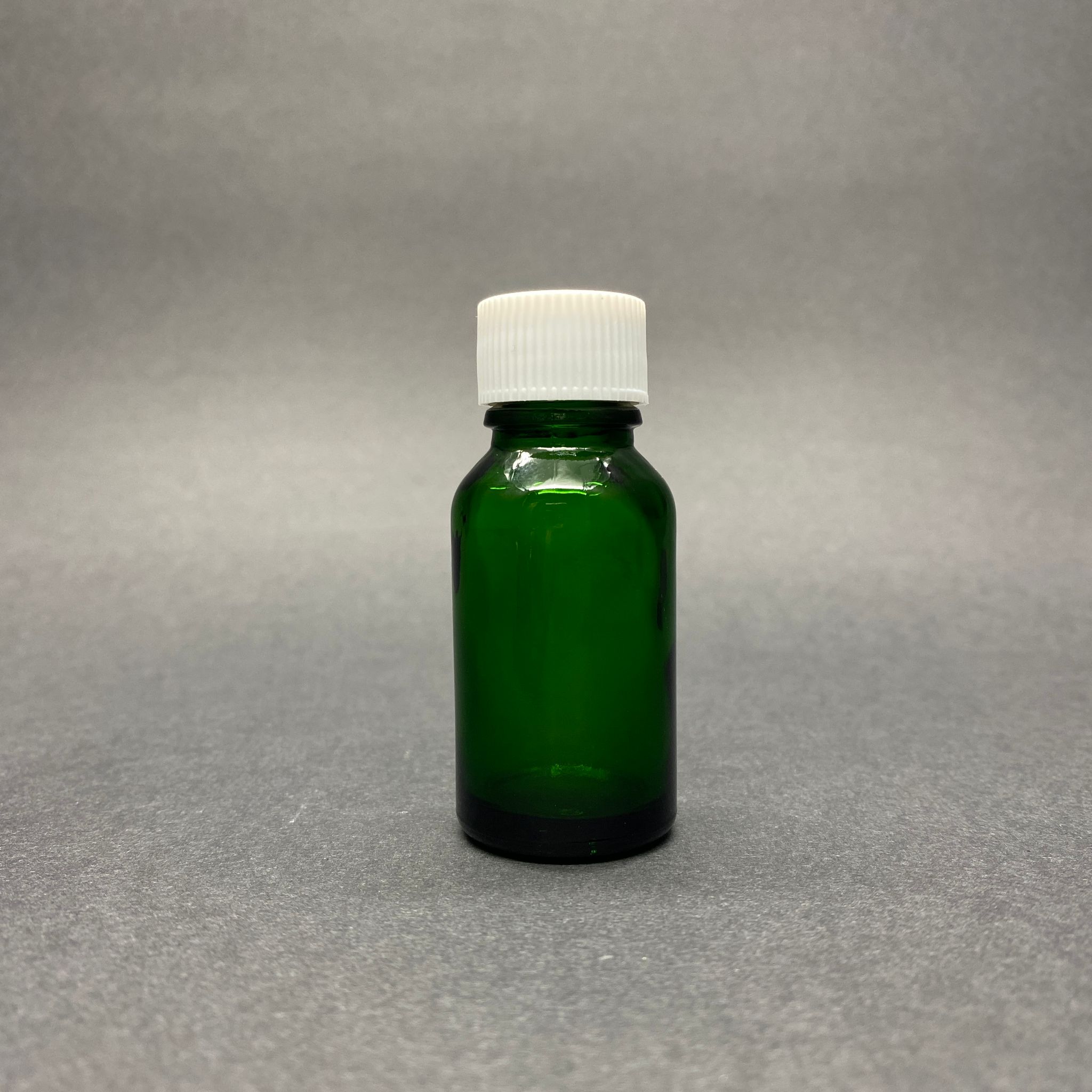 15 Cc Yeşil Cam Şişe - Beyaz Contalı Kapaklı - 15 Ml Yeşil Cam Şişe