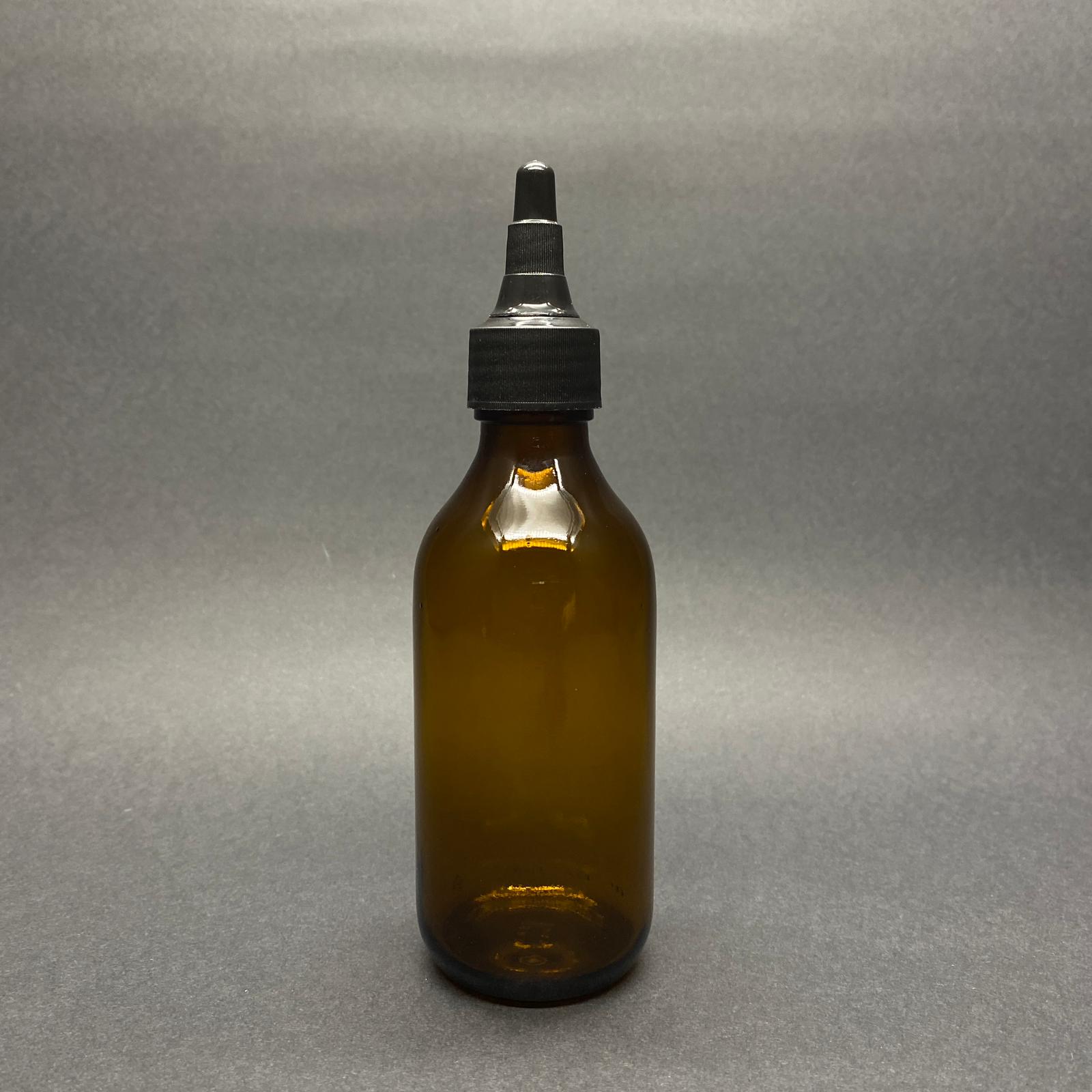 150 Cc Amber Cam Şişe - 25 Pp Ağız  - Siyah Asansör Kapaklı - 150 Ml Kahverengi Boş Şurup Şişesi  - 150 Ml Ecza Şişesi 25 Pp