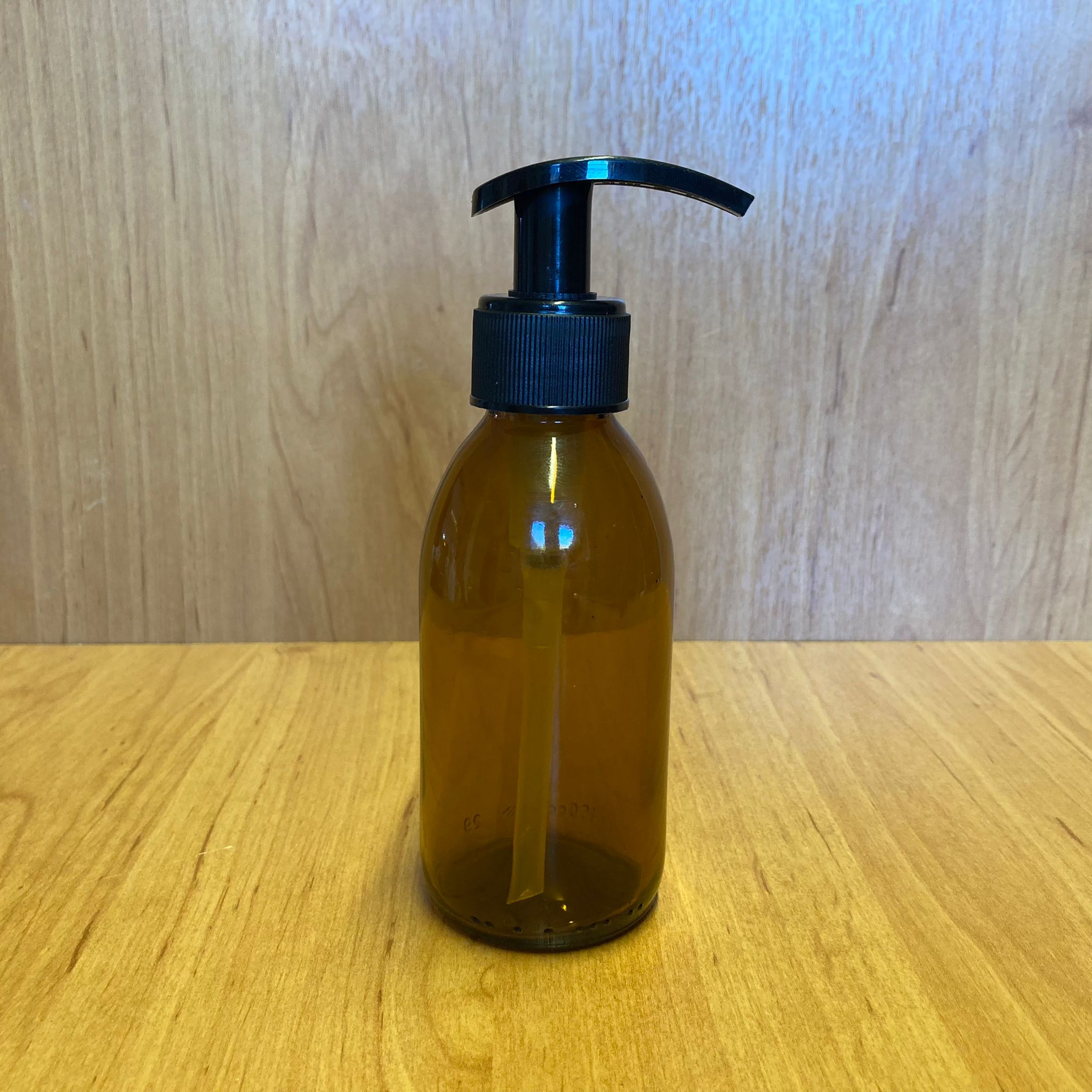 150 Cc Amber Cam Şişe - Siyah Pompalı - 150 Ml Kahverengi Pompalı Şişe