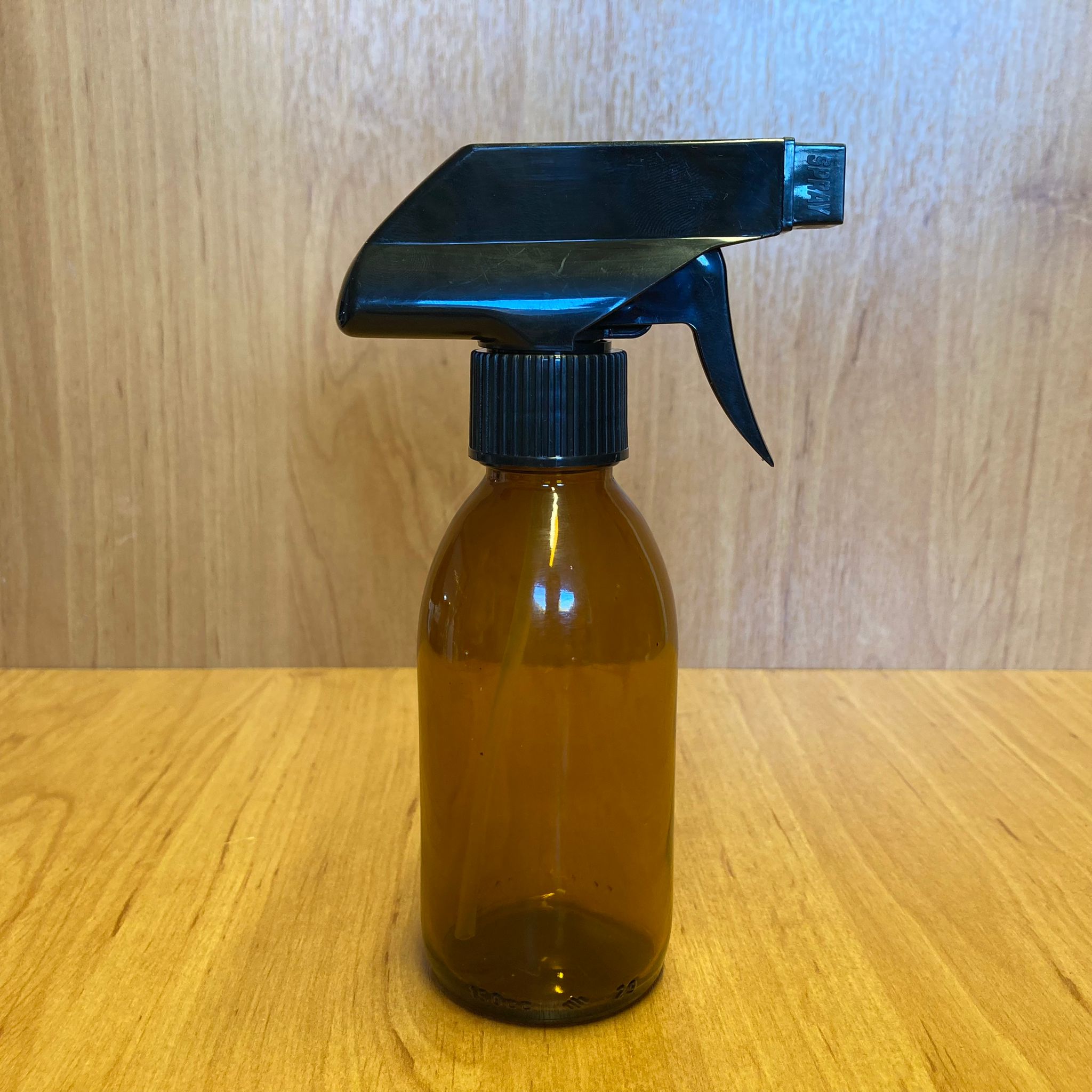 150 Cc Amber Cam Şişe - Siyah Tetik Spreyli - 150 Ml Kahverengi Spreyli Şişe