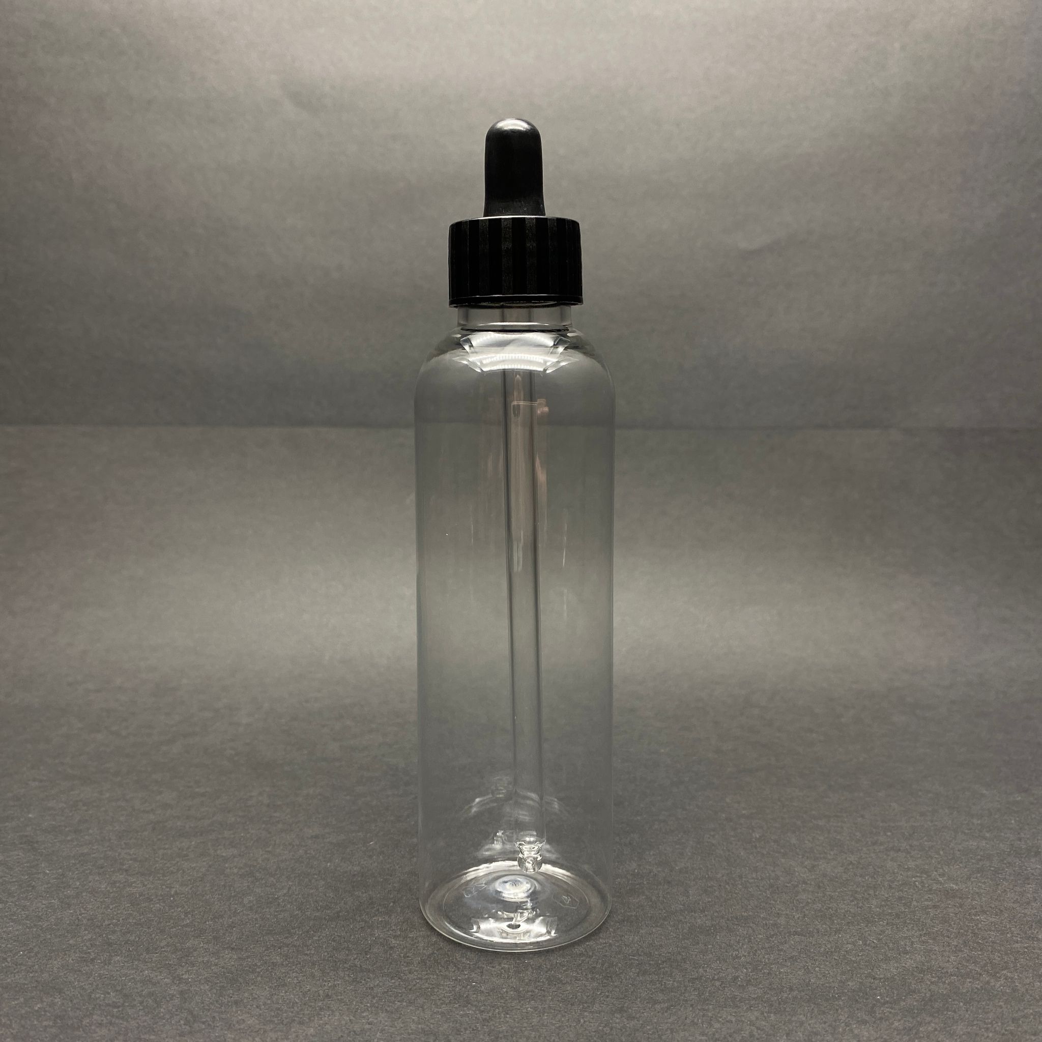 150 Cc Cam Damlalıklı Plastik  Şişe - Siyah Emzik - Siyah Plastik Kapak - 150 Ml Cam Damlalıklı Şişe