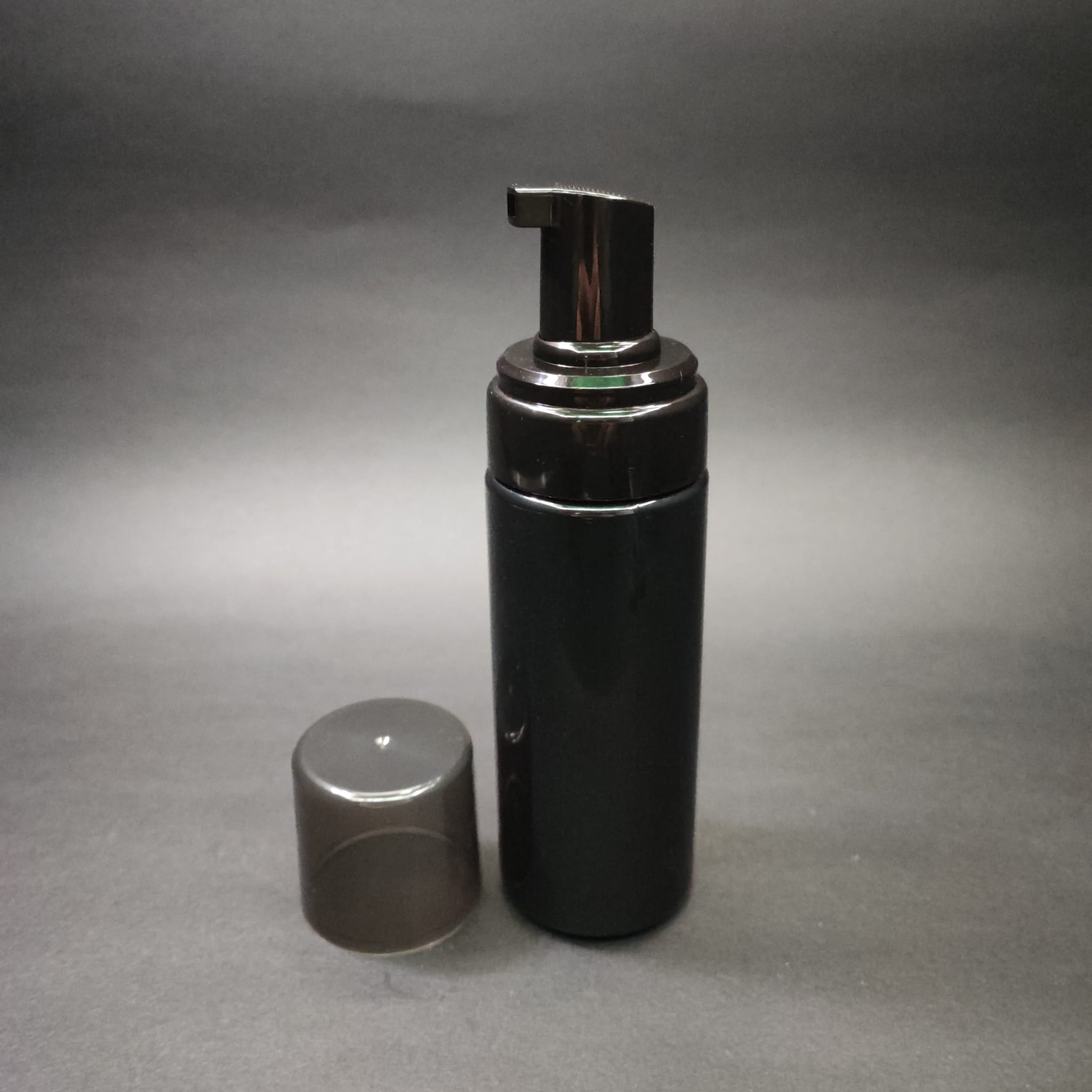 150 Cc Köpük Yapıcı Pompalı Şişe - Siyah - Siyah Köpük Pompa Beyaz Şişe - 150 Ml Şişe Köpük Pompası