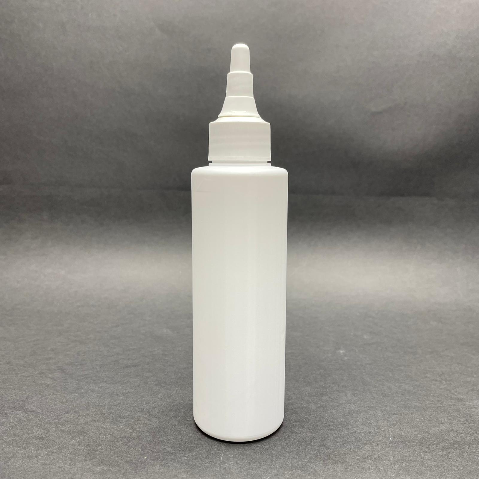 150 Cc Mat Beyaz Sert Polietilen Şişe - Beyaz Akıtıcılı Asansör Kapaklı - 150 Ml Beyaz Plastik Şişe