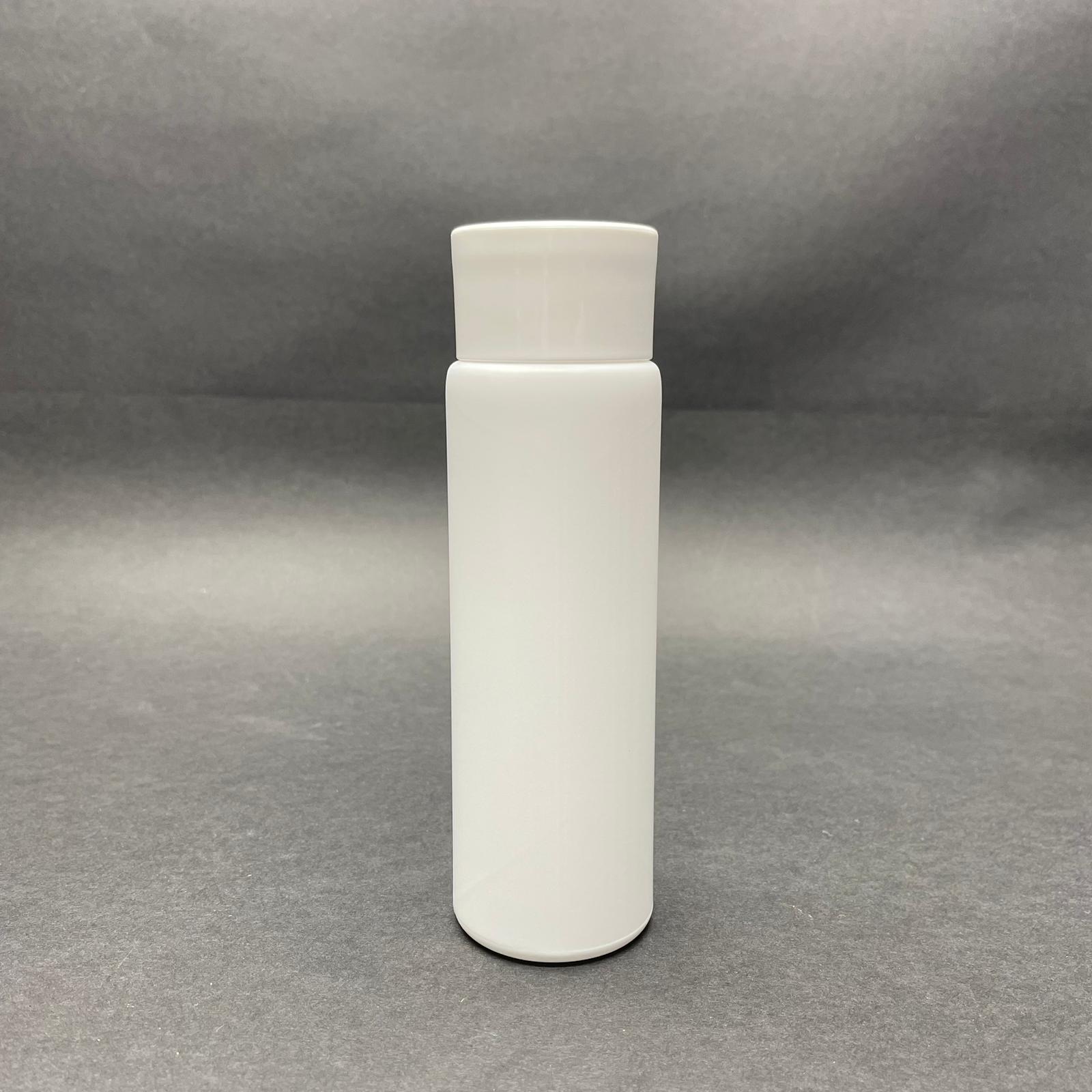 150 Cc Mat Beyaz Sert Polietilen Şişe - Beyaz Derin Kapaklı - 150 Ml Beyaz Plastik Boş Losyon - Kolonya Şişesi