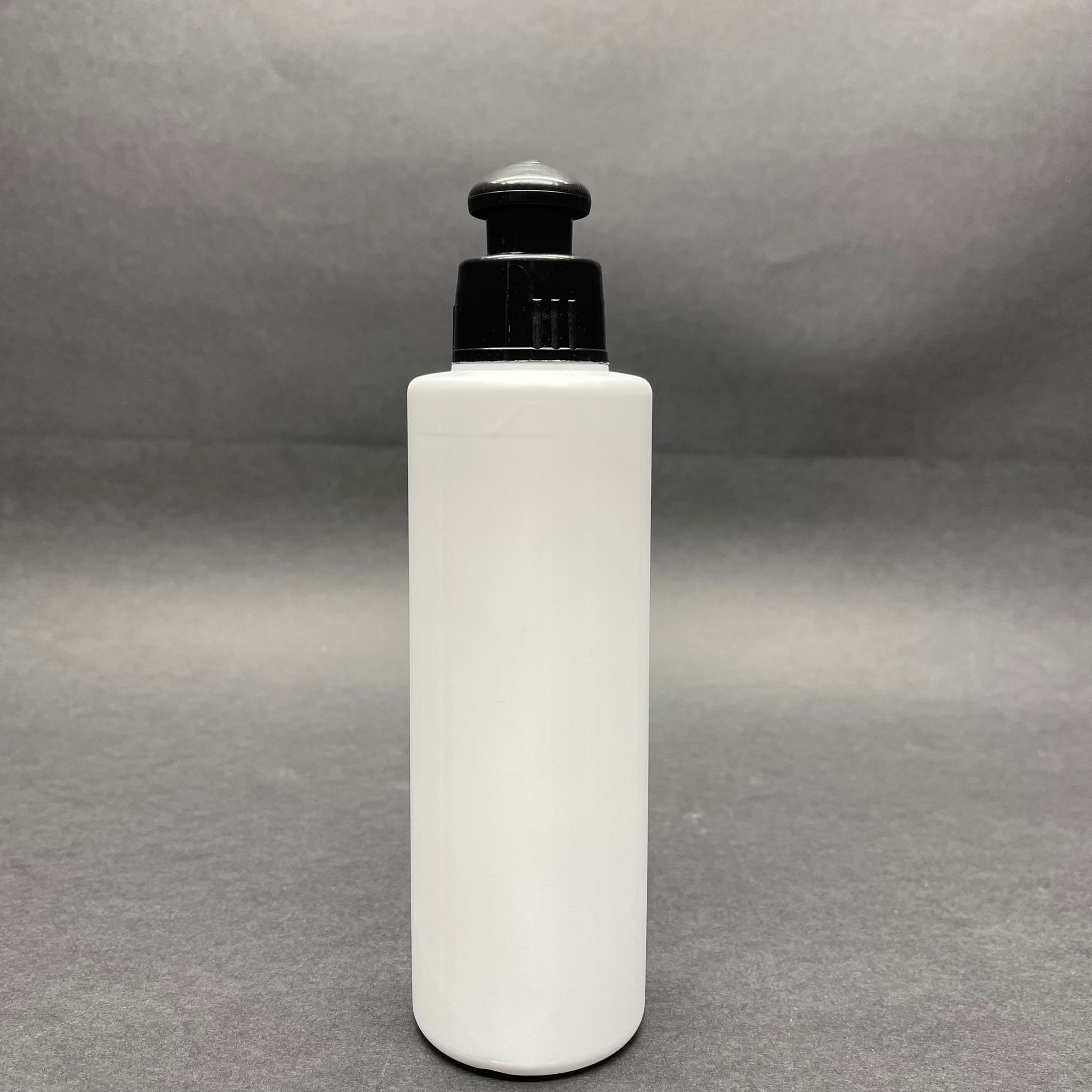 150 Cc Mat Beyaz Sert Polietilen Şişe - Siyah Akıtıcılı Pushpull Kapaklı - 150 Ml Beyaz Plastik Şişe
